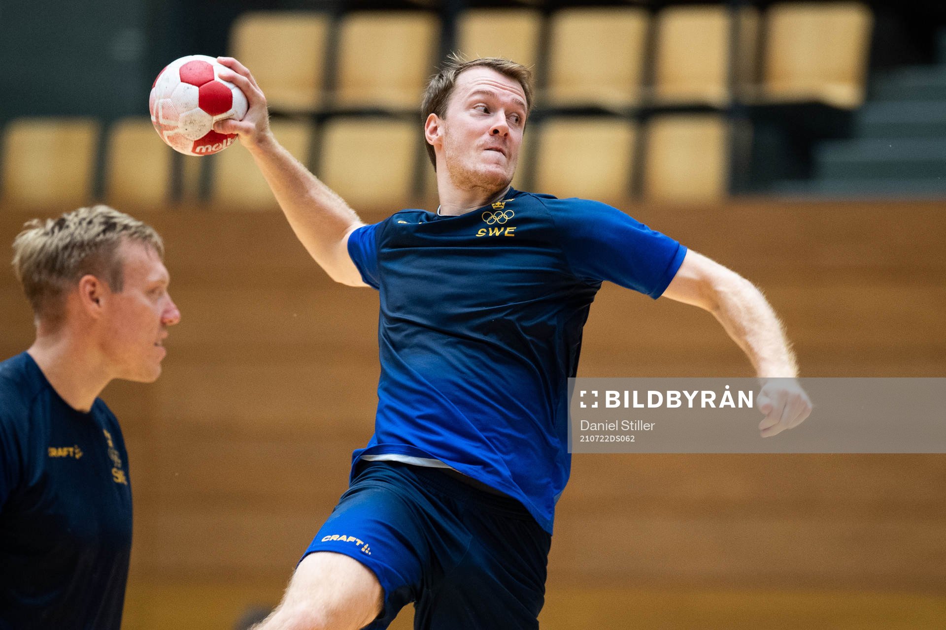 Felix Claar of the Swedish handball team
