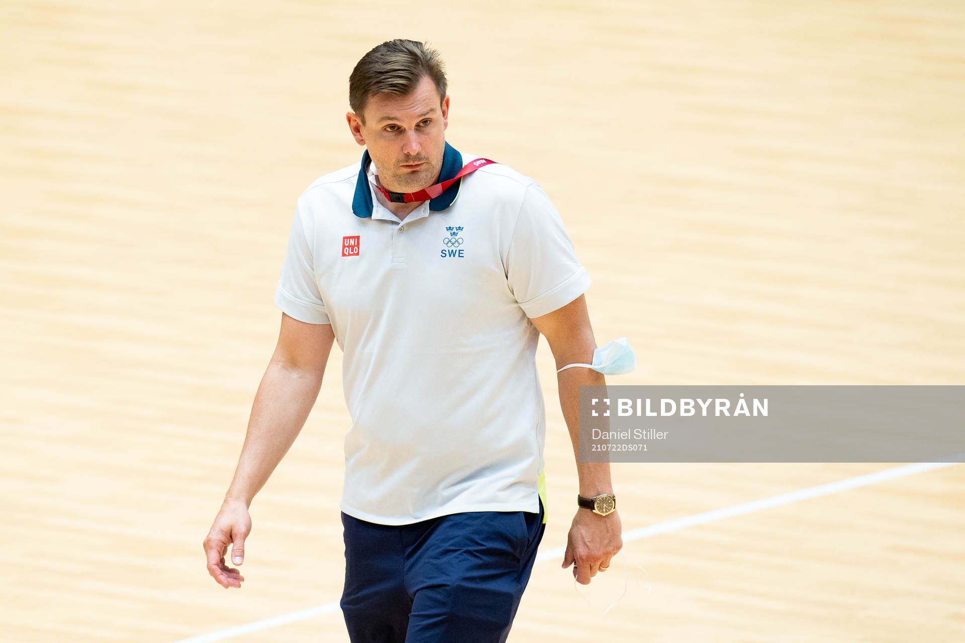 Assistant coach Martin Boquist of the Swedish handball team