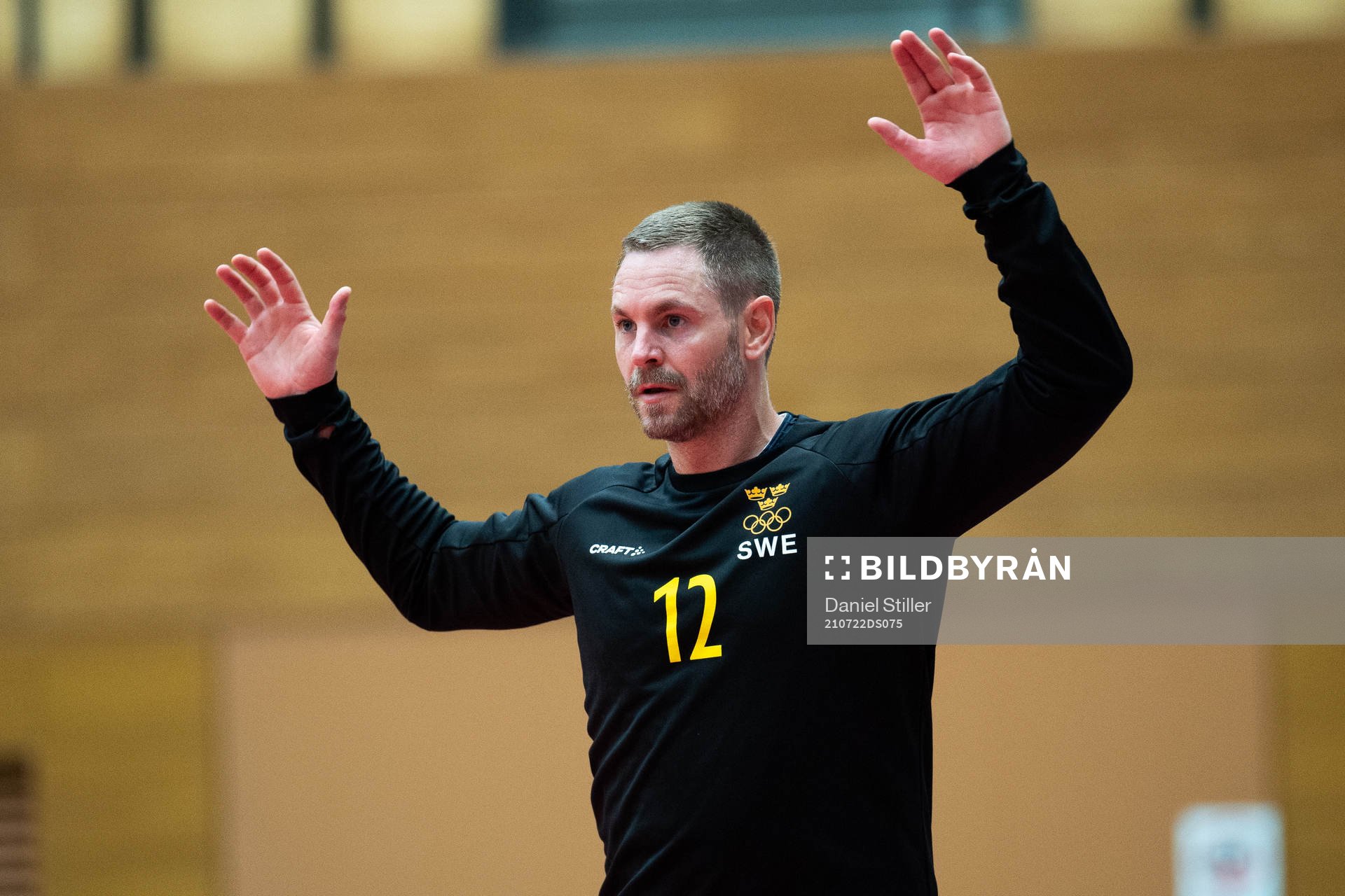 Andreas Palicka of the Swedish handball team