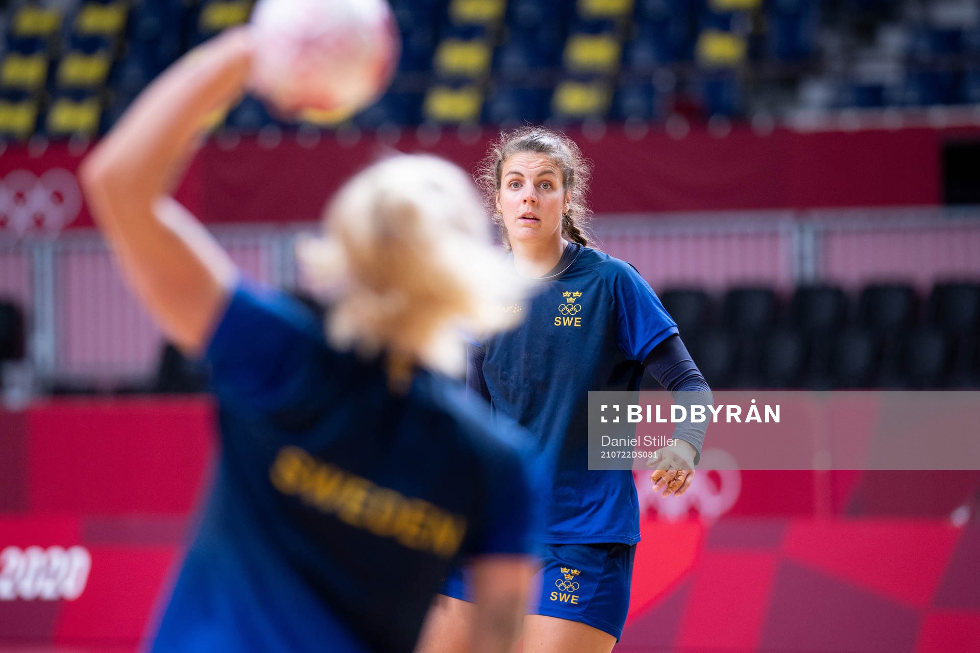 Carin Strömberg of the Swedish women´s handball team
