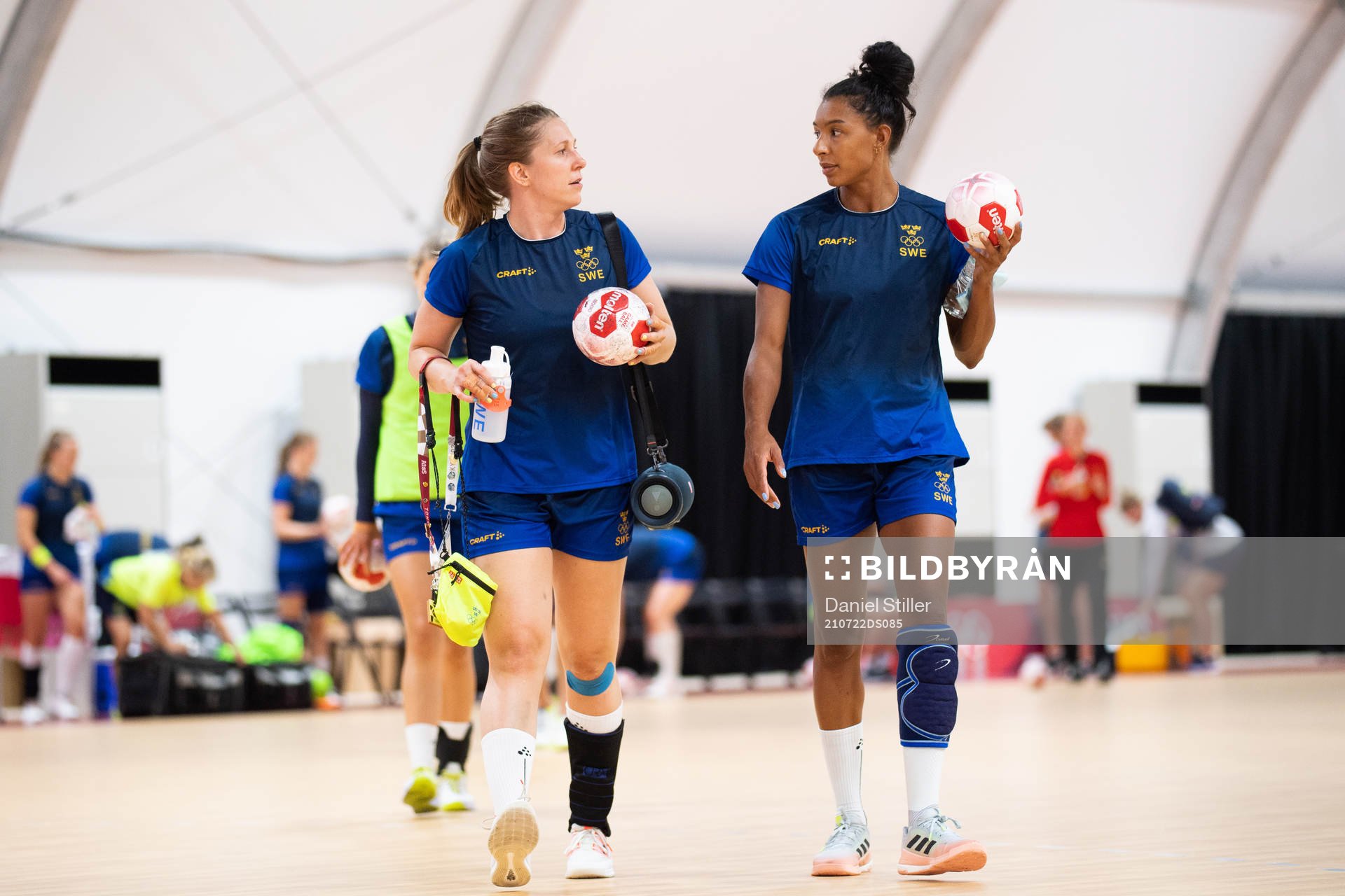 Melissa Petrén and Jamina Roberts of the Swedish women´s