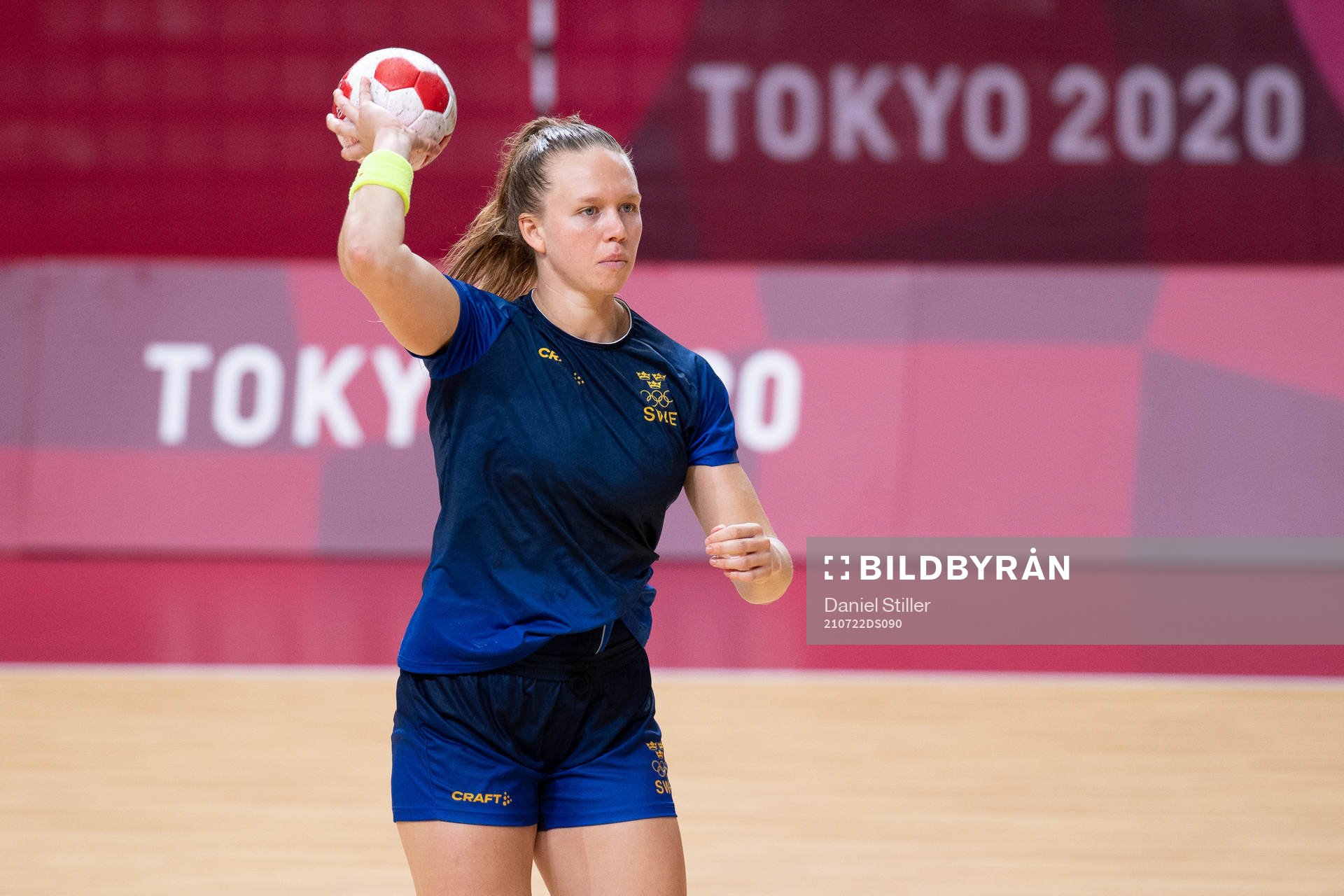 Jenny Carlson of the Swedish women´s handball team