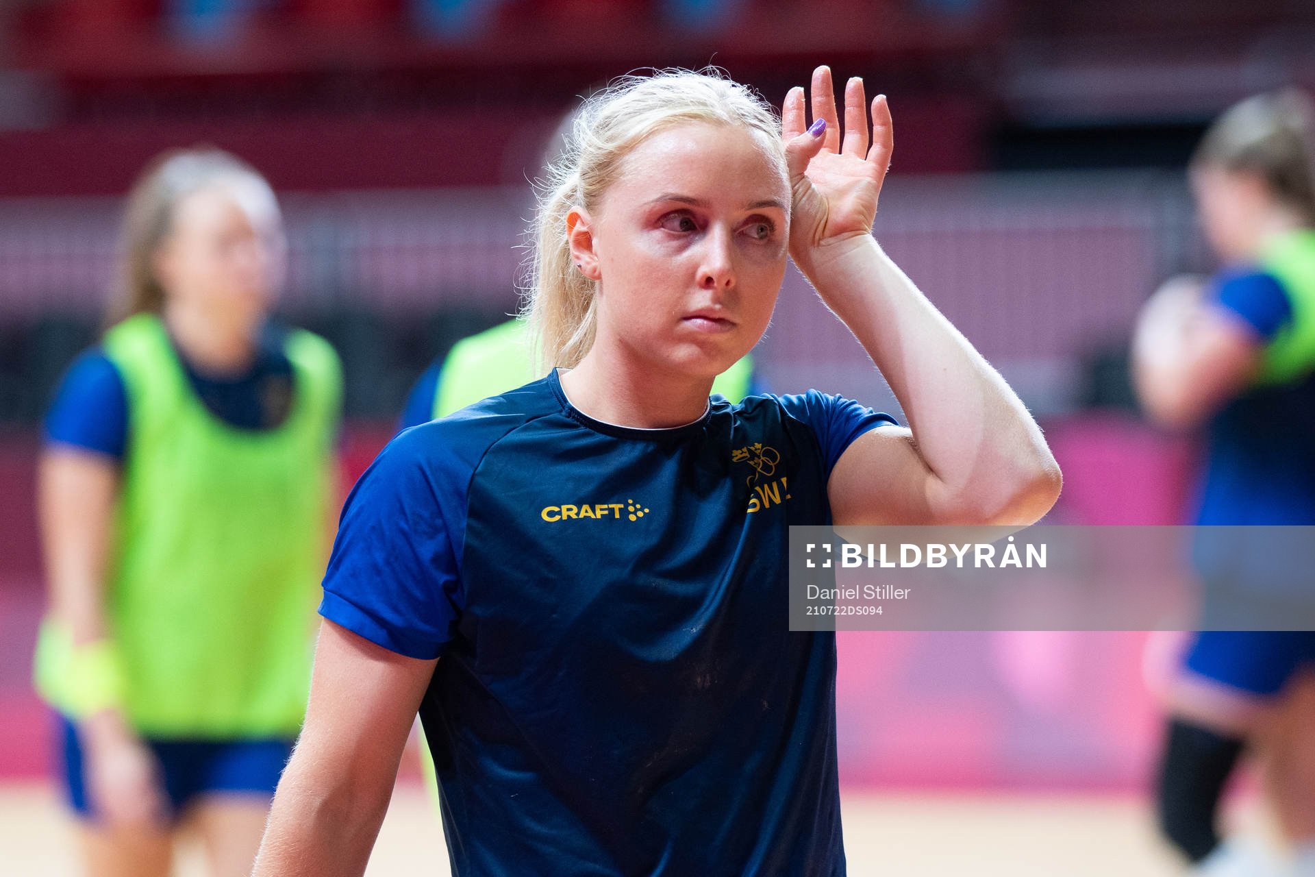 Mathilda Lundström of the Swedish women´s handball team