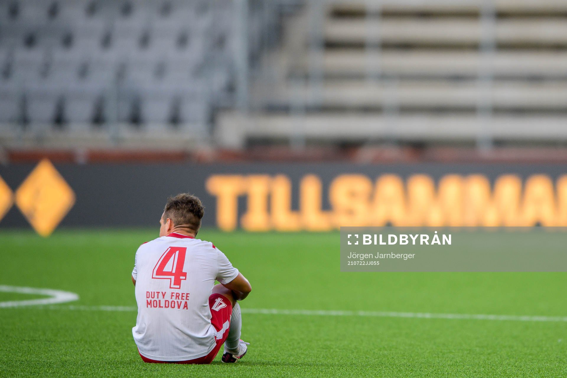 Igor Arhirii of Milsami Orheis looks dejected