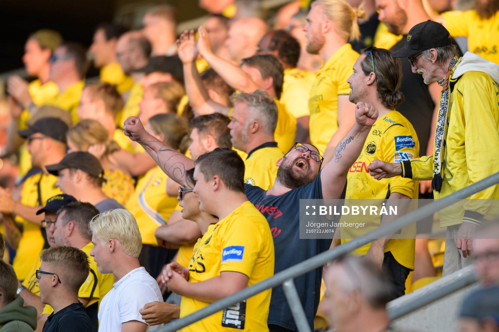 Supporters of Elfsborg in the stands