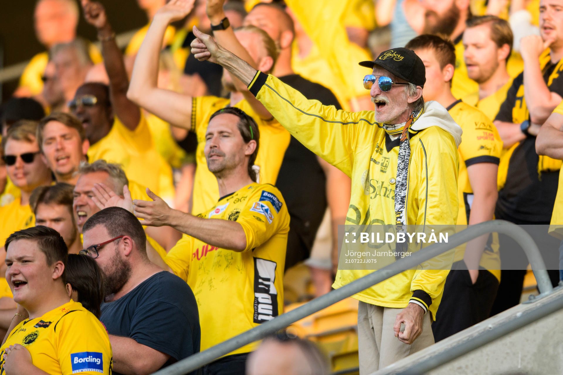 Supporters of Elfsborg in the stands