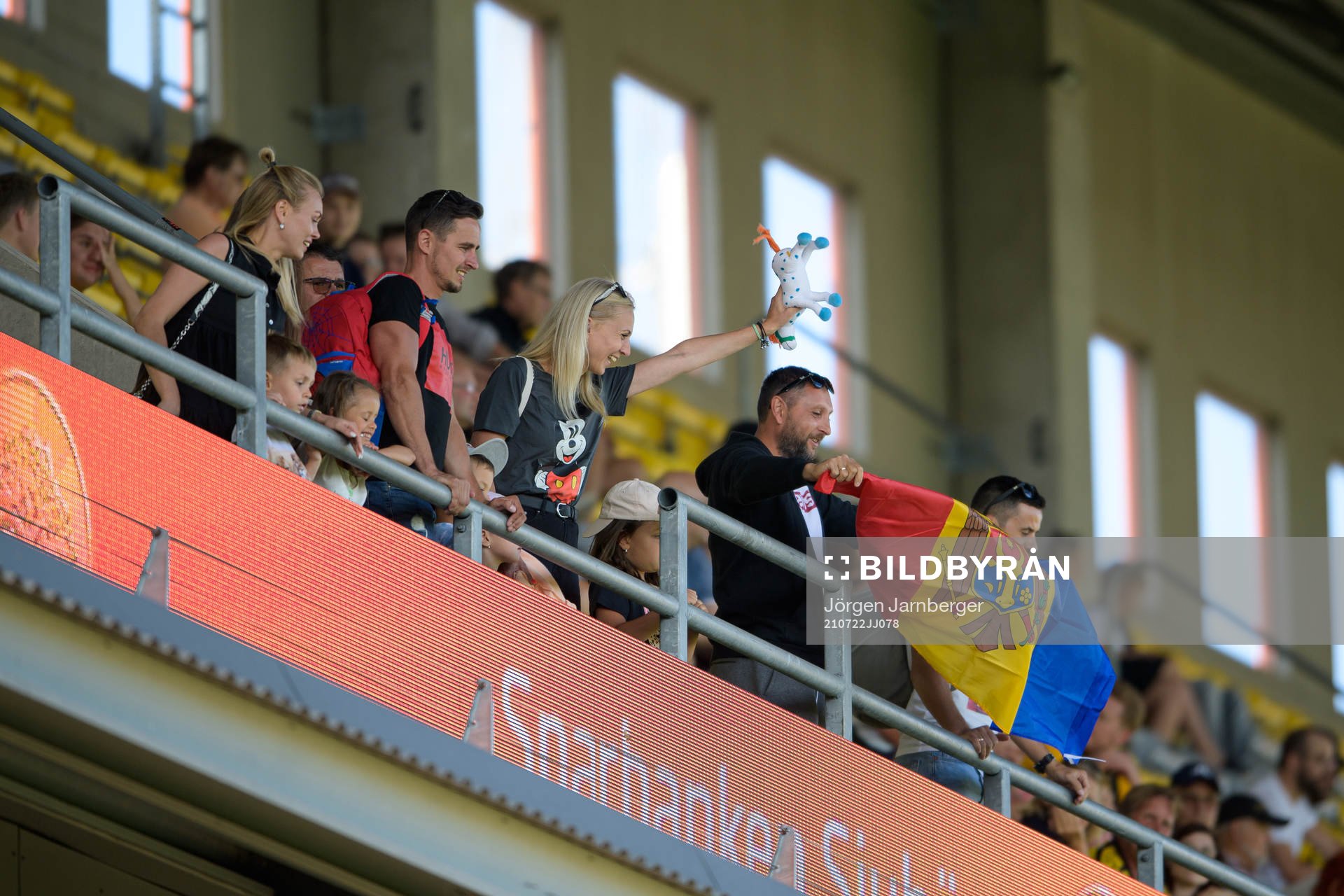 Supporters of Milsami Orheis in the stands