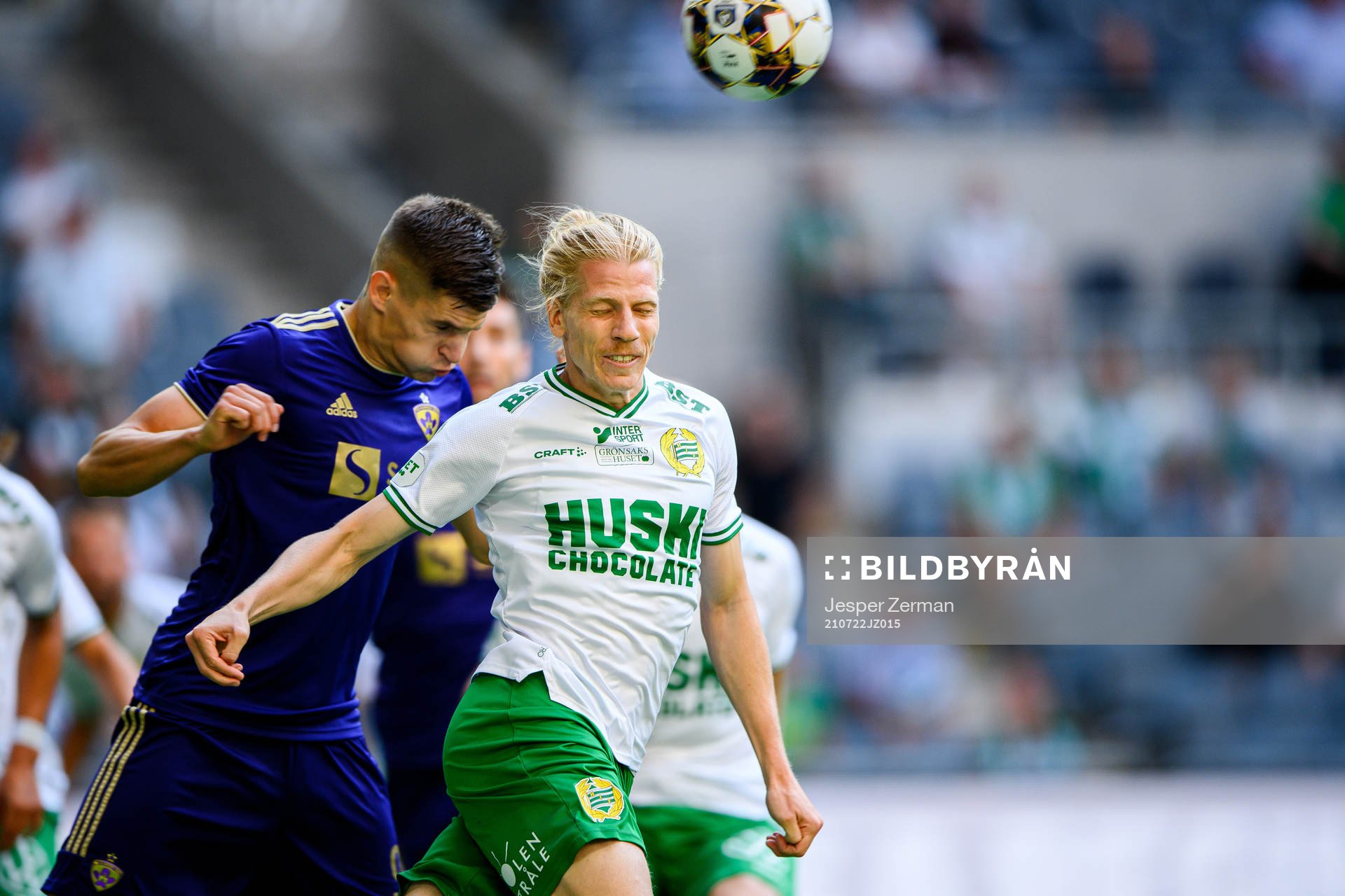 Nino Zugelj of Maribor and Gustav Ludwigson of Hammarby
