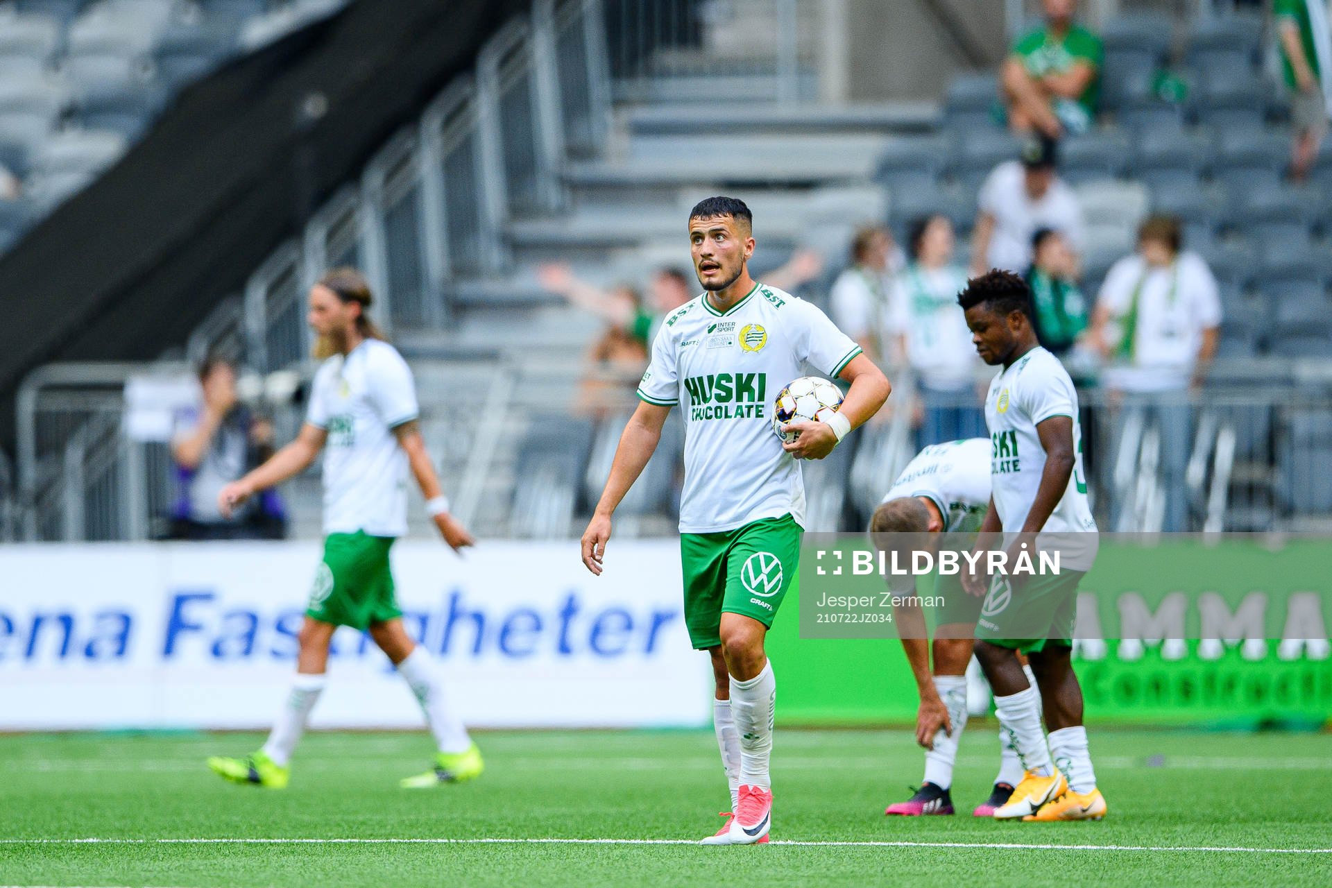 Astrit Selmani of Hammarby looks dejected