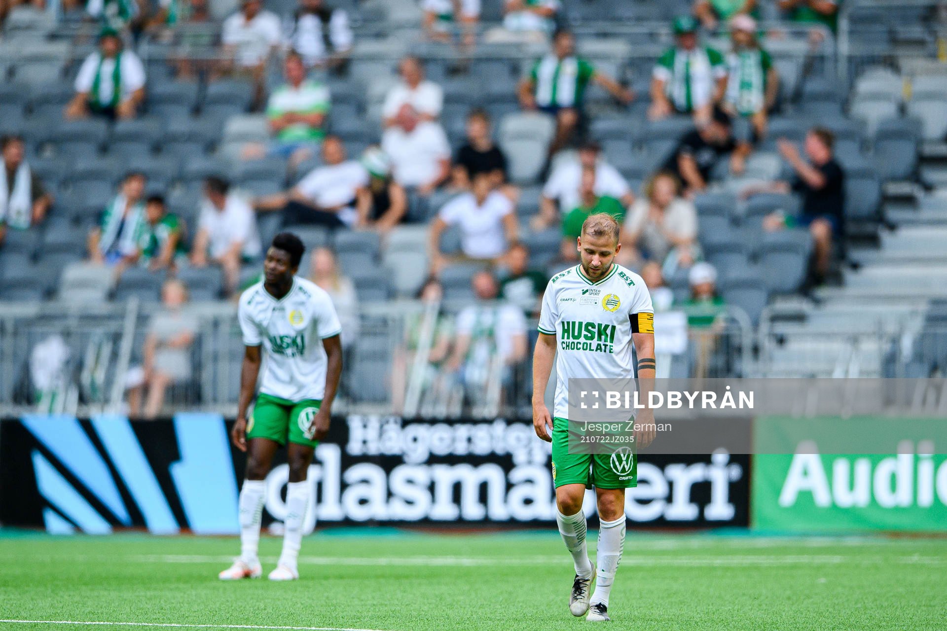 Darijan Bojanic of Hammarby looks dejected