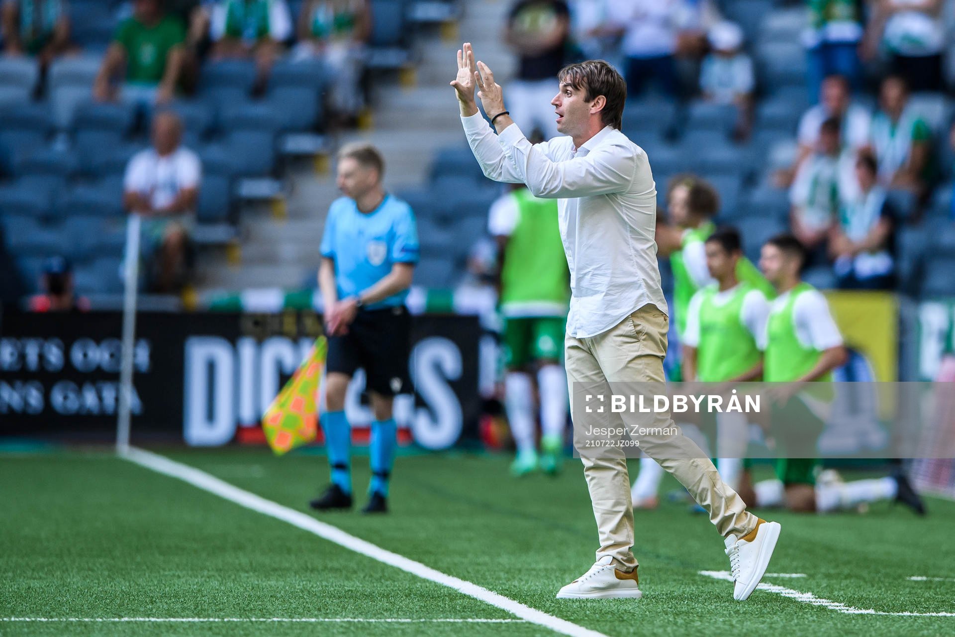 Milos Milojevic, head coach of Hammarby