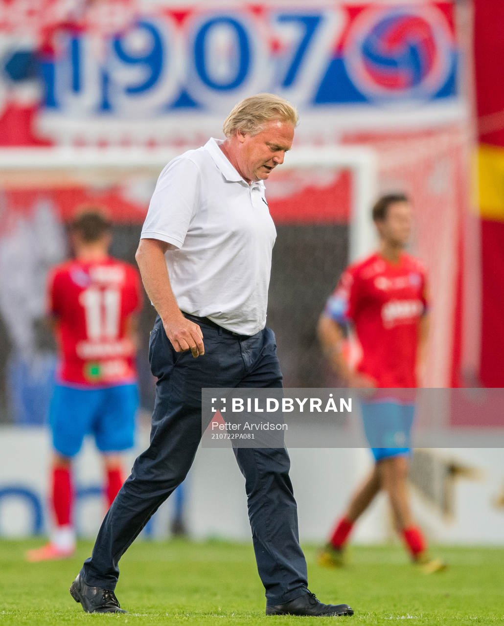 Helsingborgs tränare Jörgen Lennartsson deppar