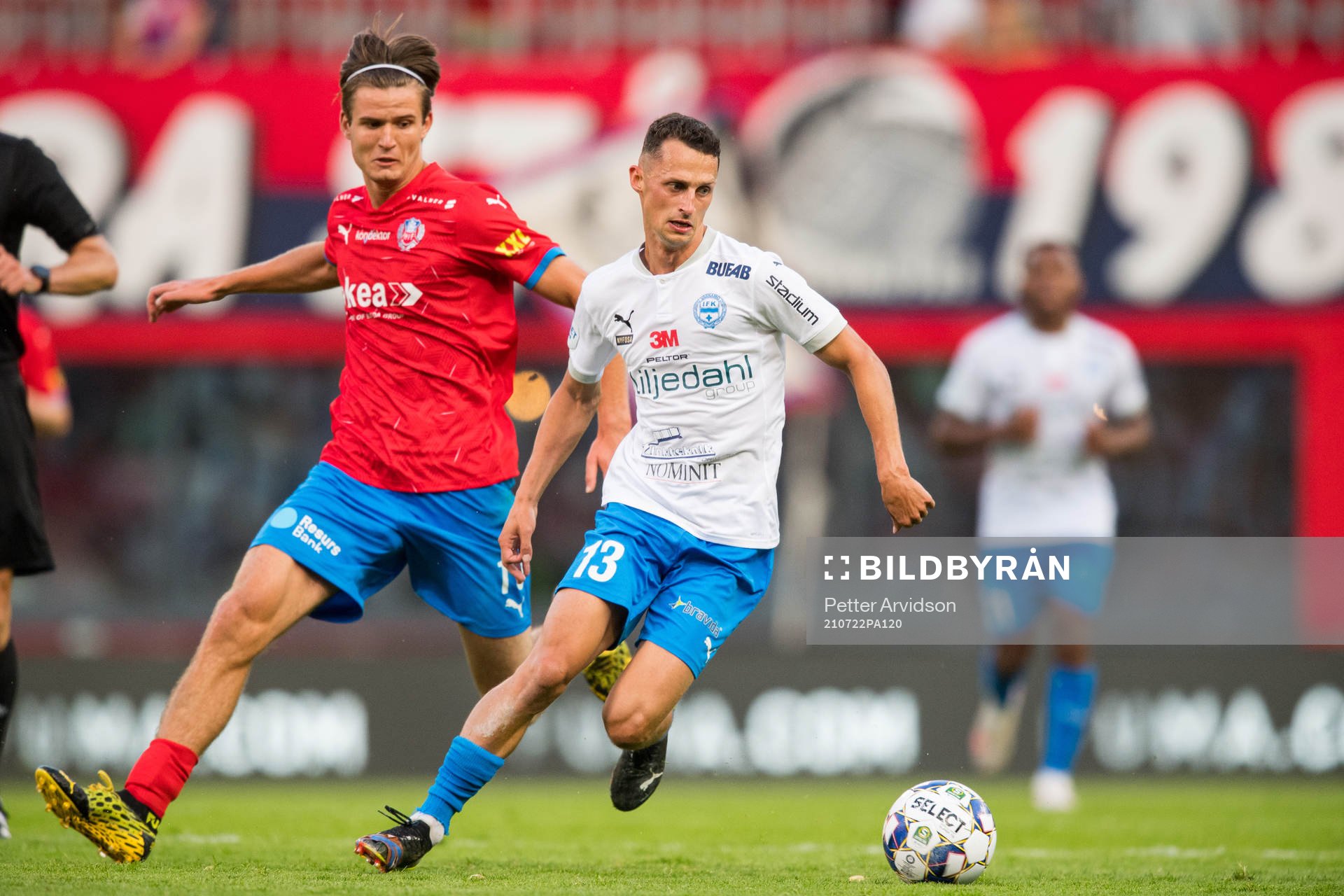 Helsingborgs Wilhelm Loeper och Värnamos Joel Craig Stevens