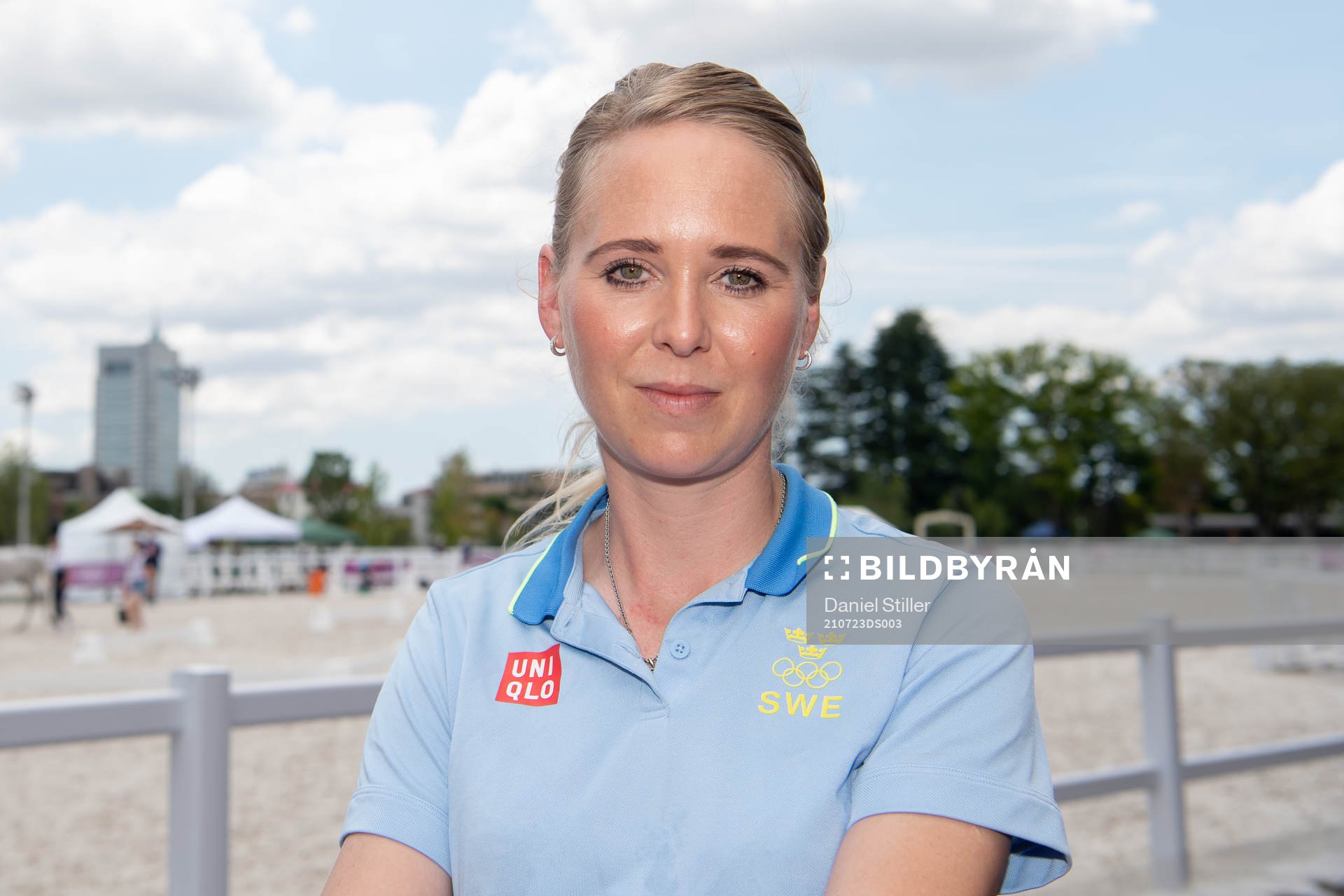 Antonia Ramel of the Swedish equestrian dressage team at