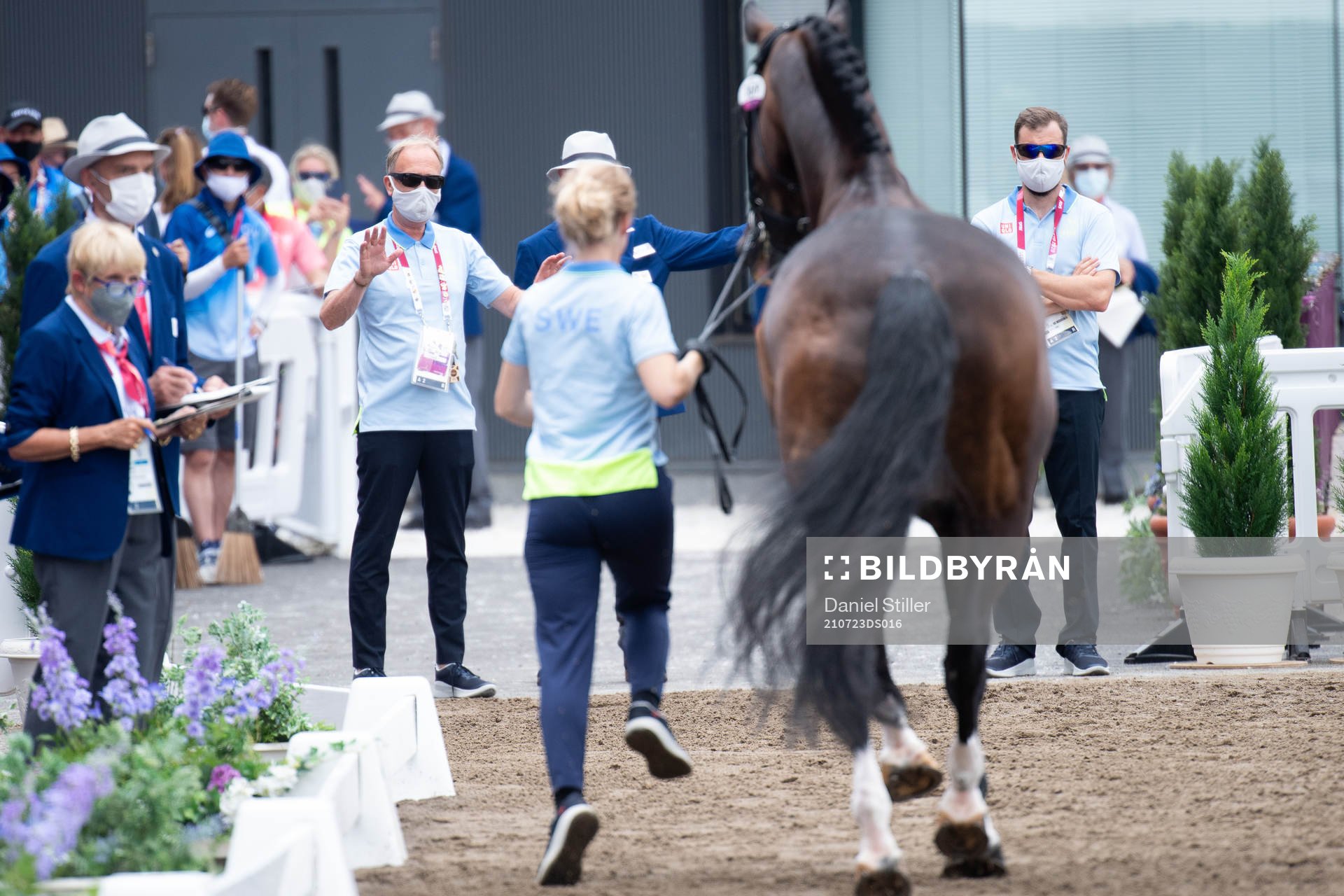 Head coach Bo Jenå and national team veterinarian Rasmus