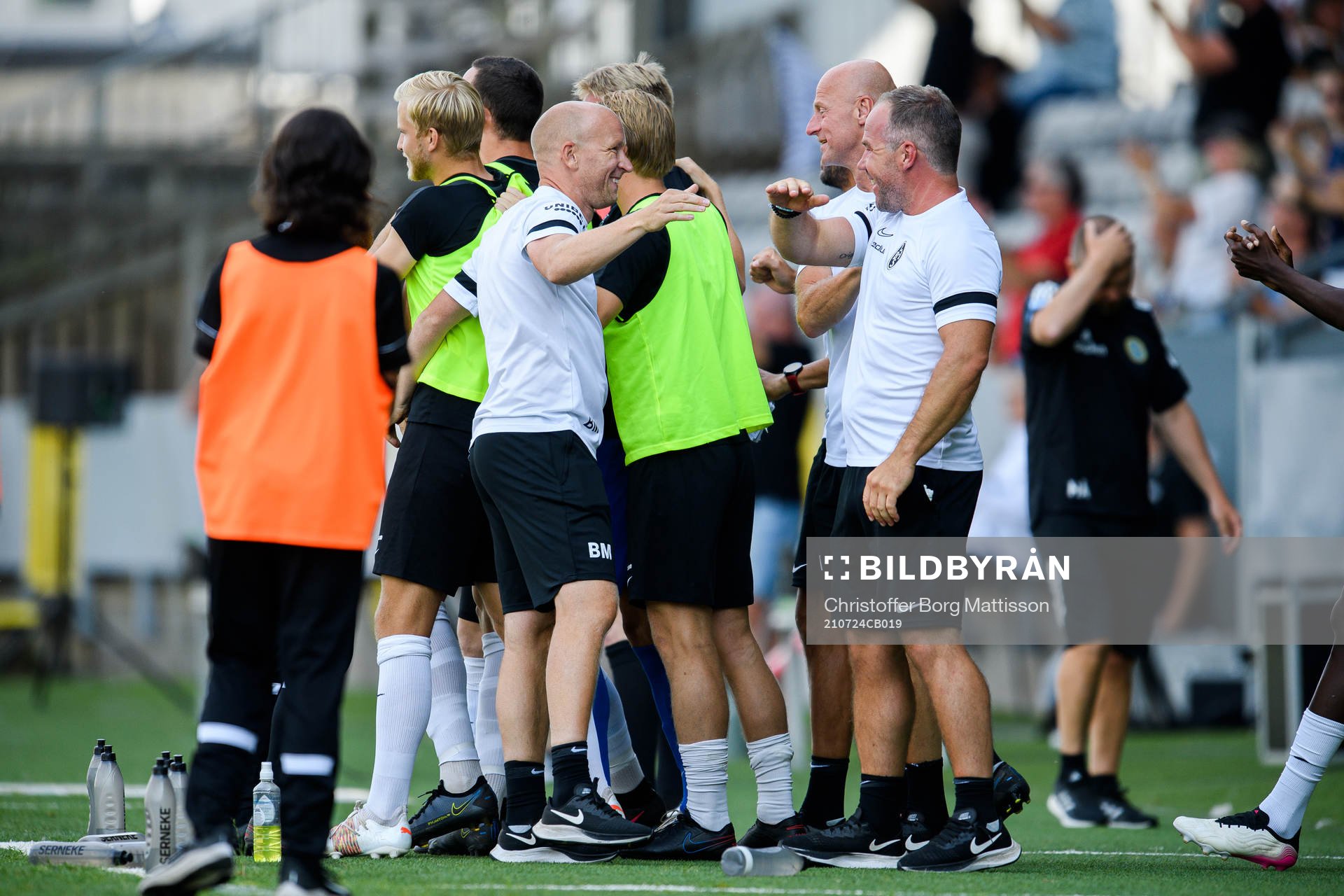 Landskronas tränare Billy Magnusson och fystränare Jonny