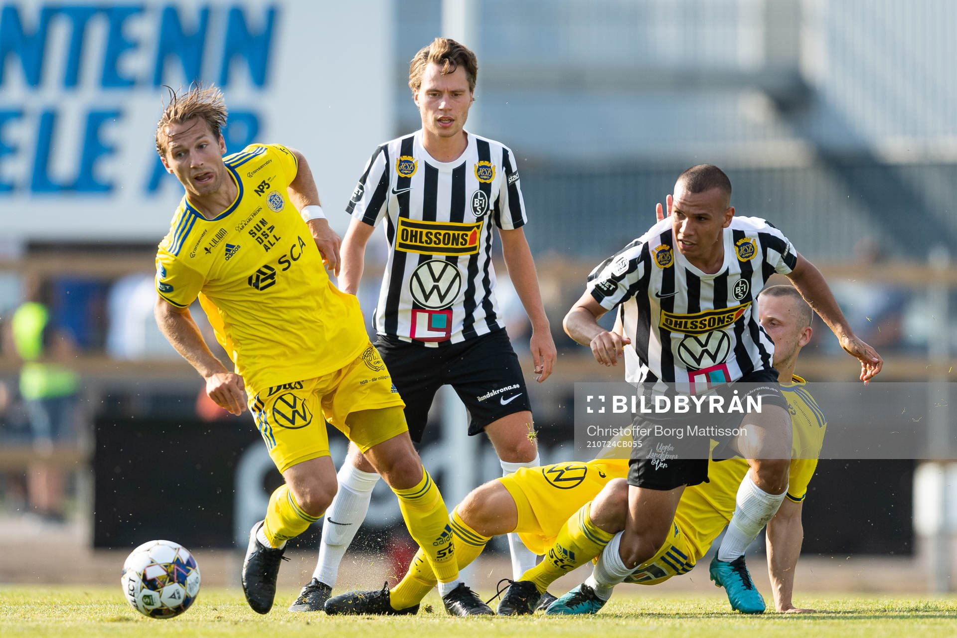 Sundsvalls Daniel Stensson mot Landskronas Filip Ottosson