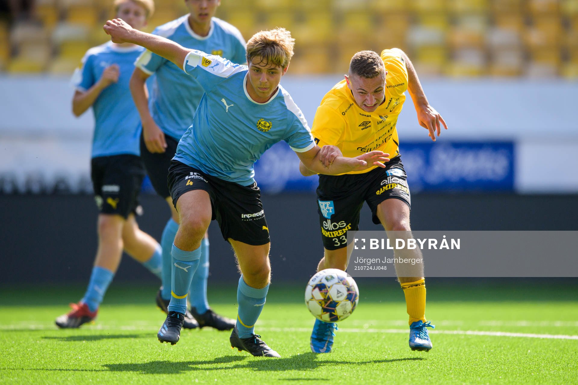 Mjällbys Oliver Zetterqvist och Elfsborgs Theo Lind