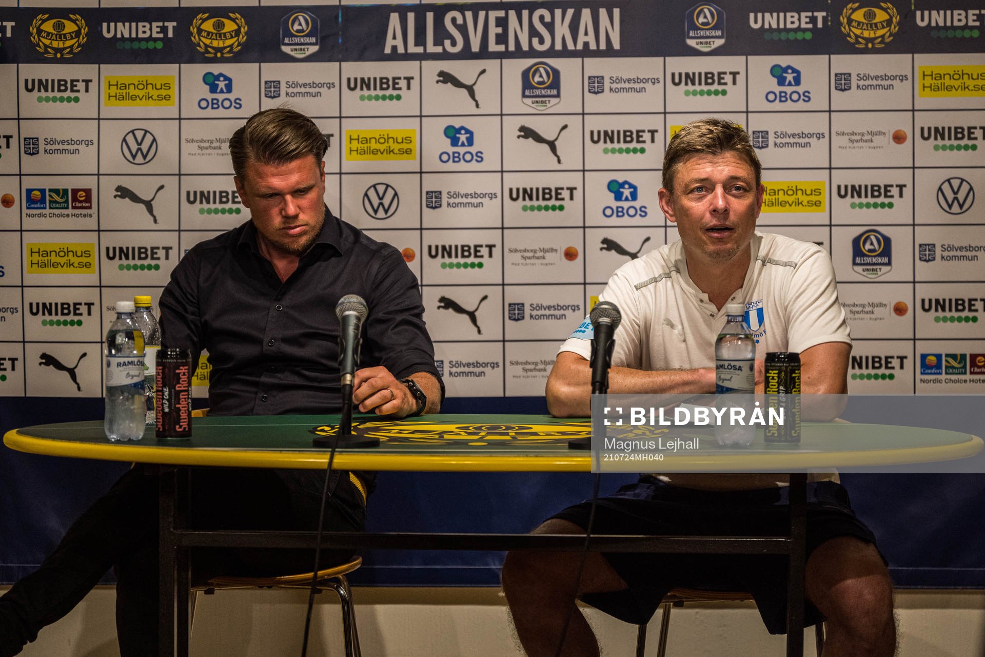 Mjällbys tränare Christian Järdler och Malmö FFs