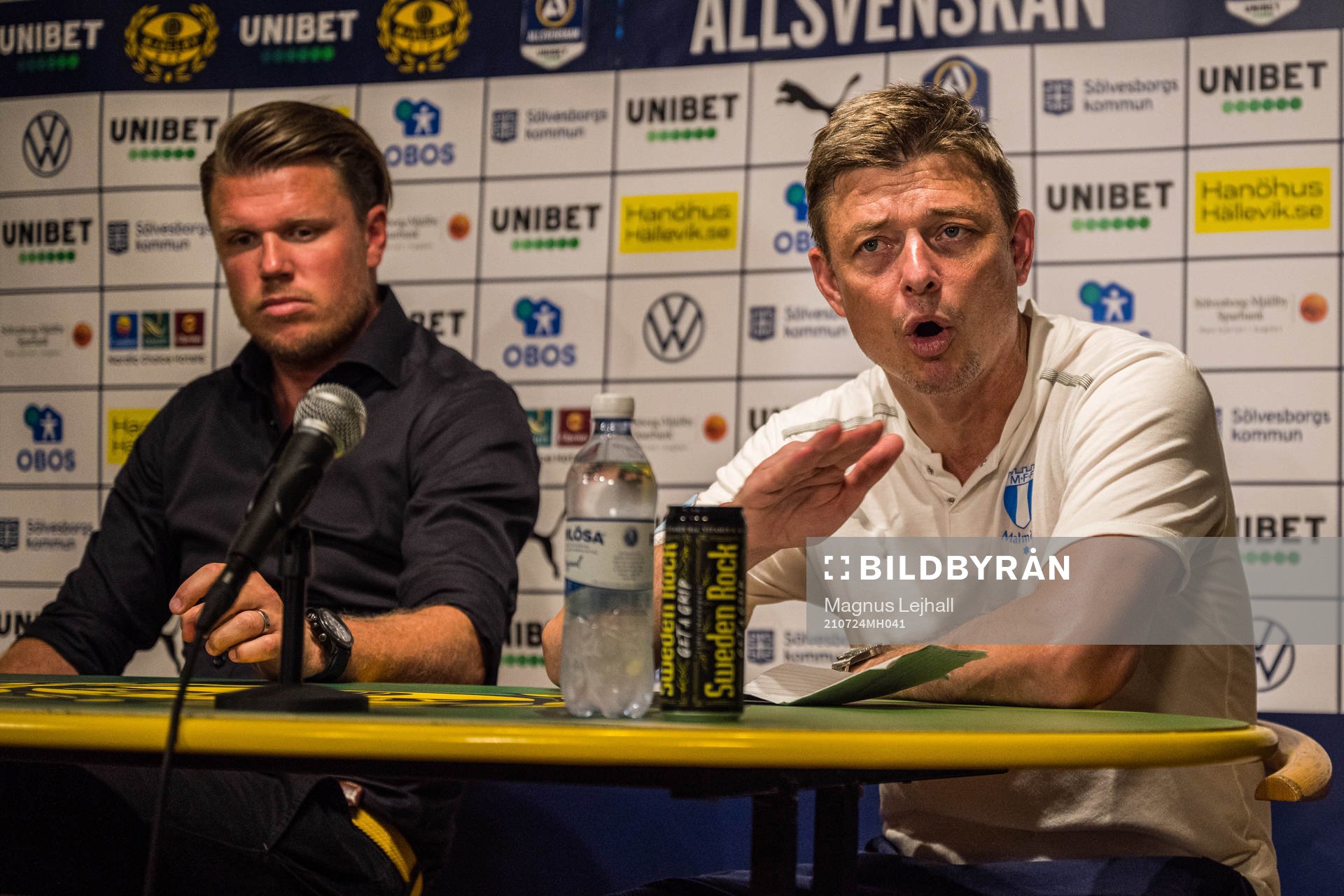 Mjällbys tränare Christian Järdler och Malmö FFs