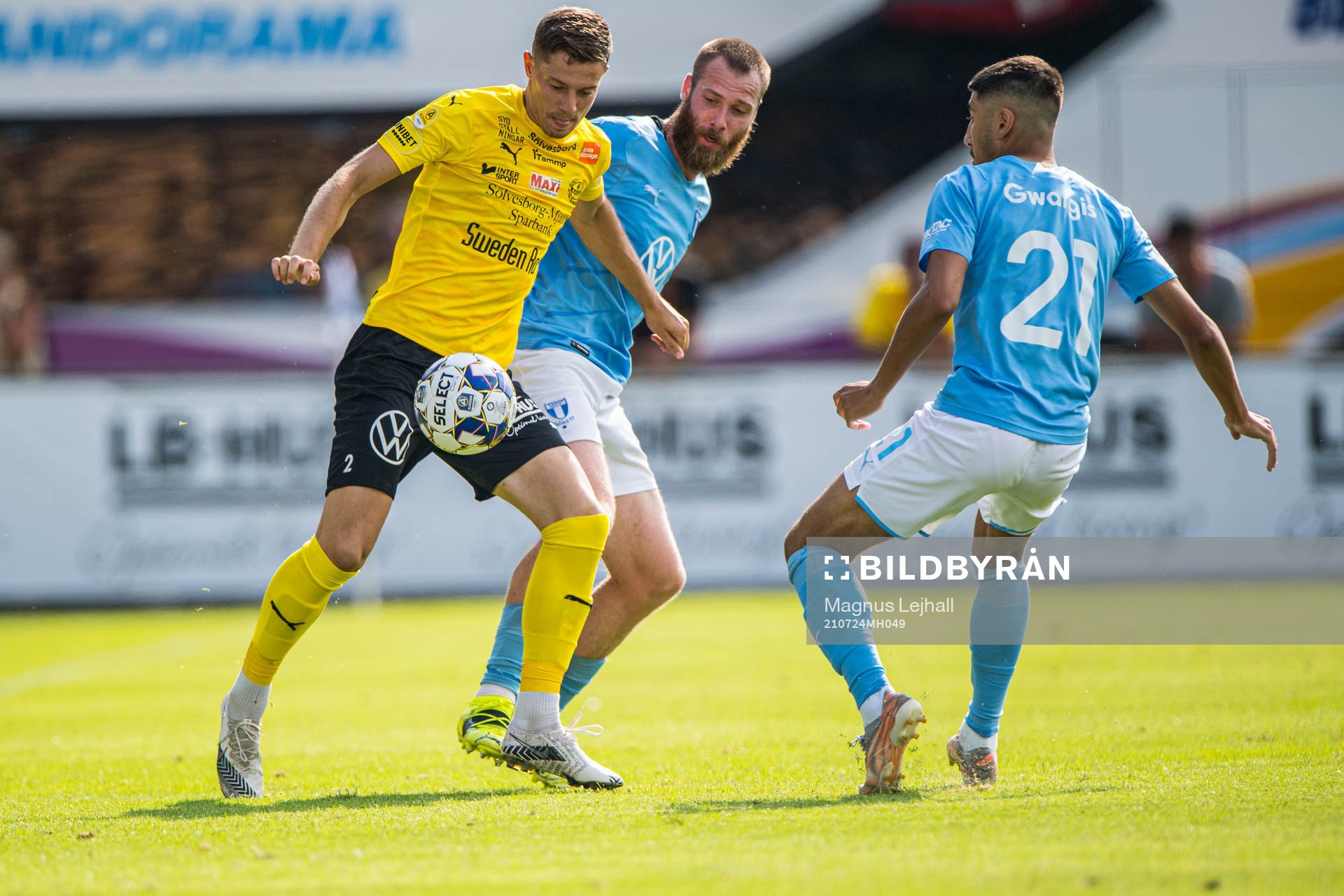 under fotbollsmatchen i Allsvenskan mellan Mjällby och