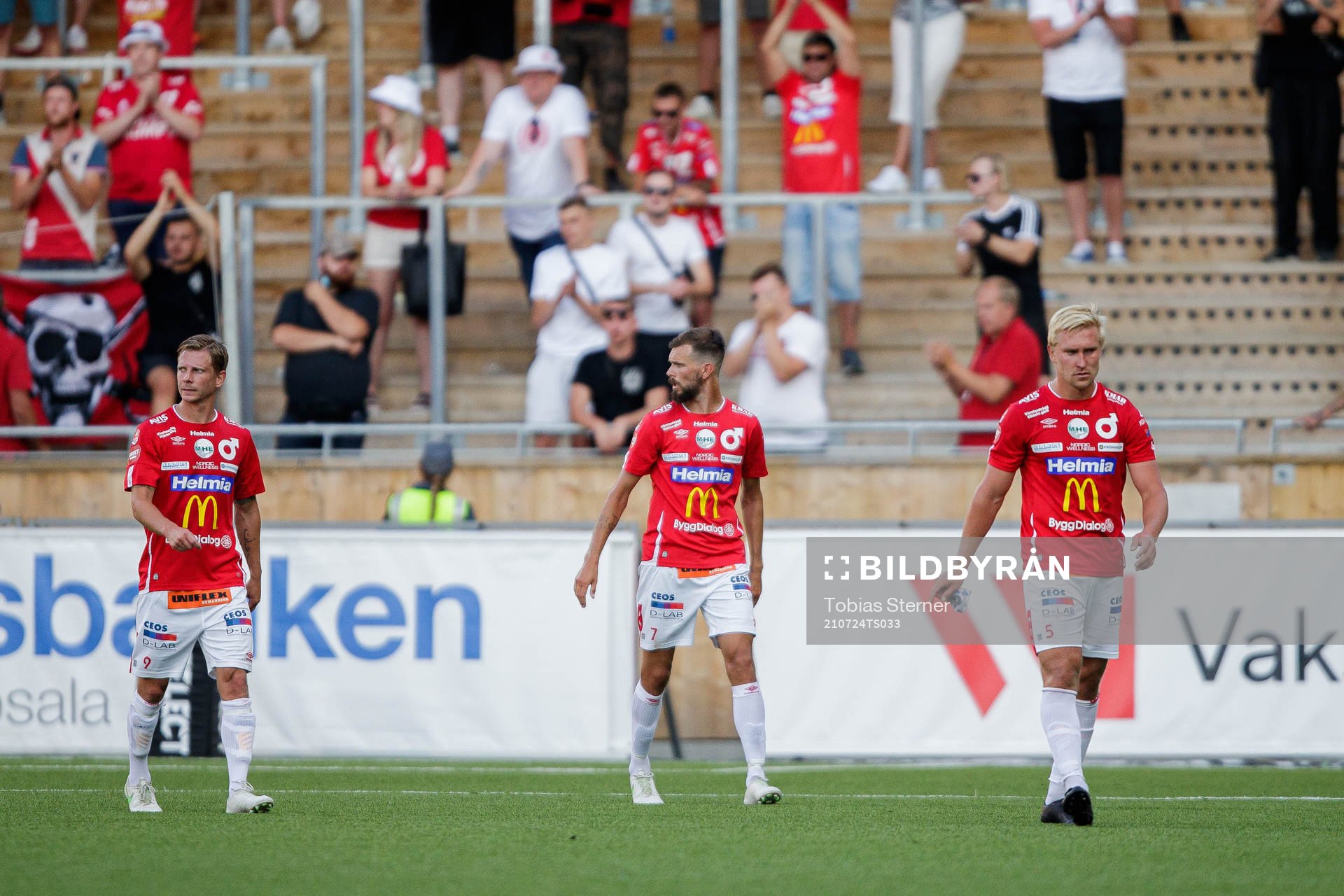Degerfors Johan Bertilsson, Sebastian Olsson och Oliver