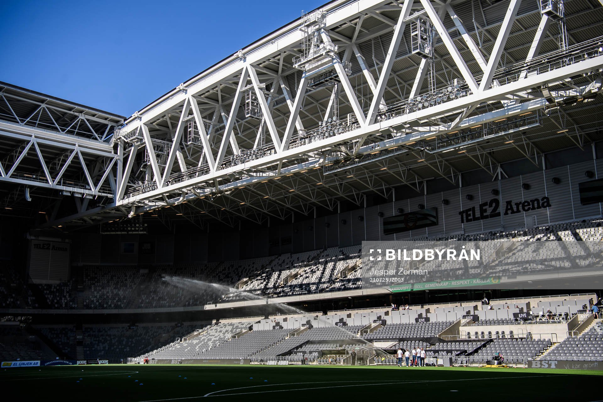 Interiör vy av Tele2 Arena