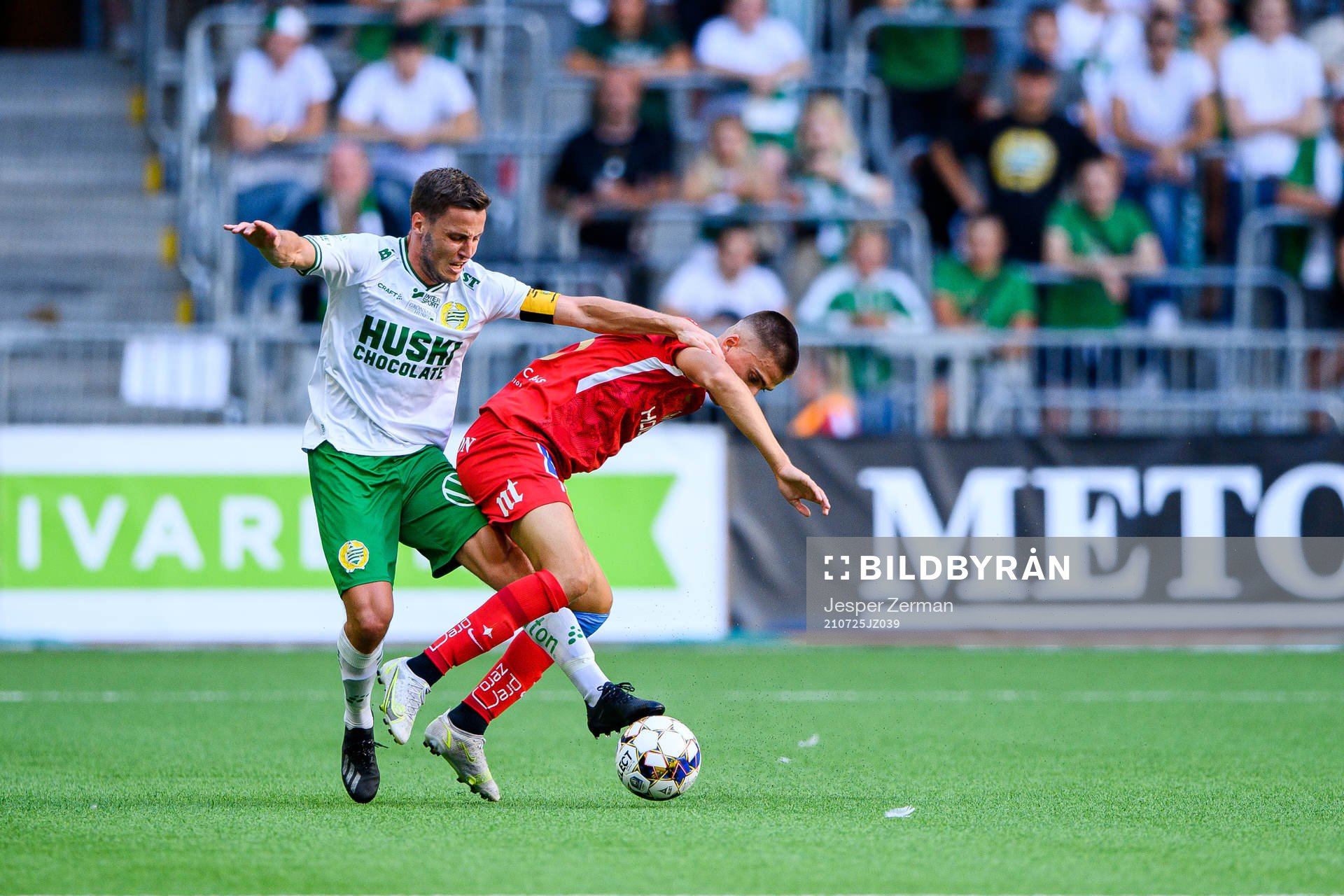 Hammarbys Jeppe Andersen och IFK Norrköpings Carl Björk