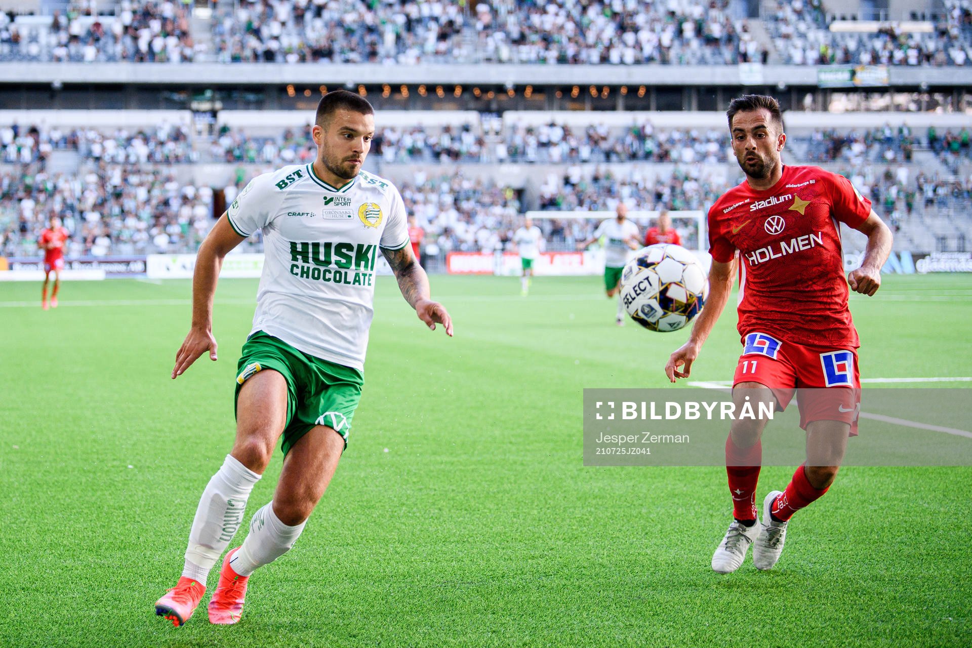 Hammarbys Vladimir Rodic och IFK Norrköpings Christopher