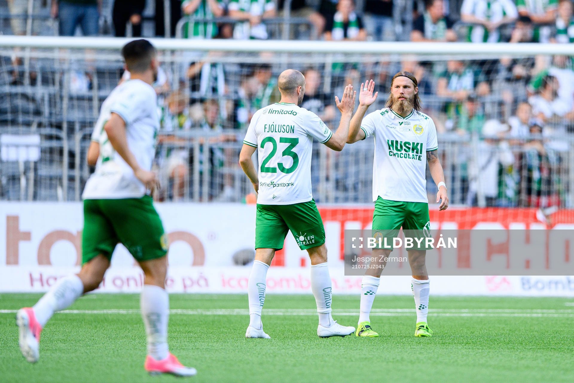Hammarbys Jon Gudni Fjoluson och Bjørn Paulsen