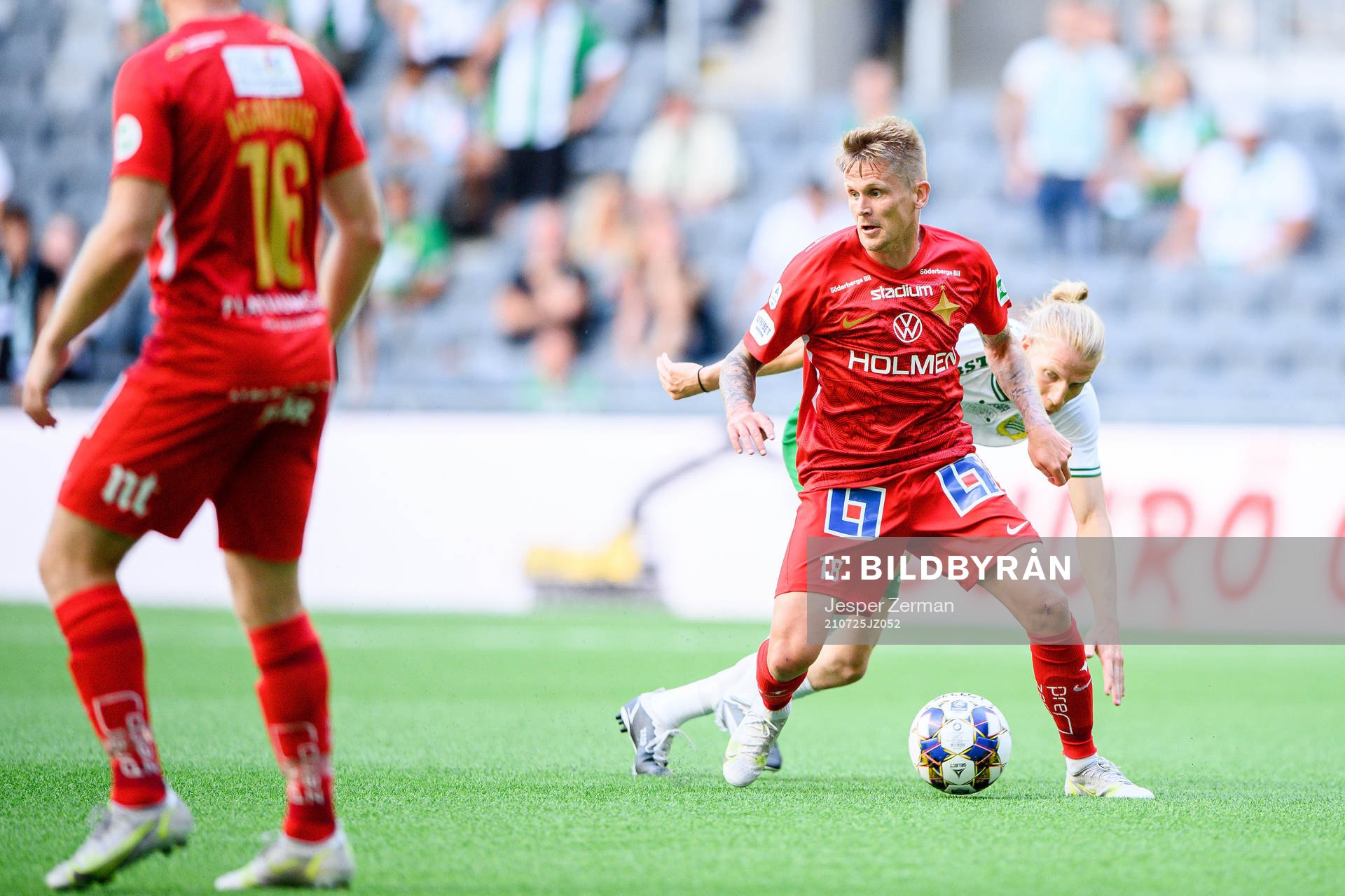 IFK Norrköpings Ari Skúlason och Hammarbys Gustav