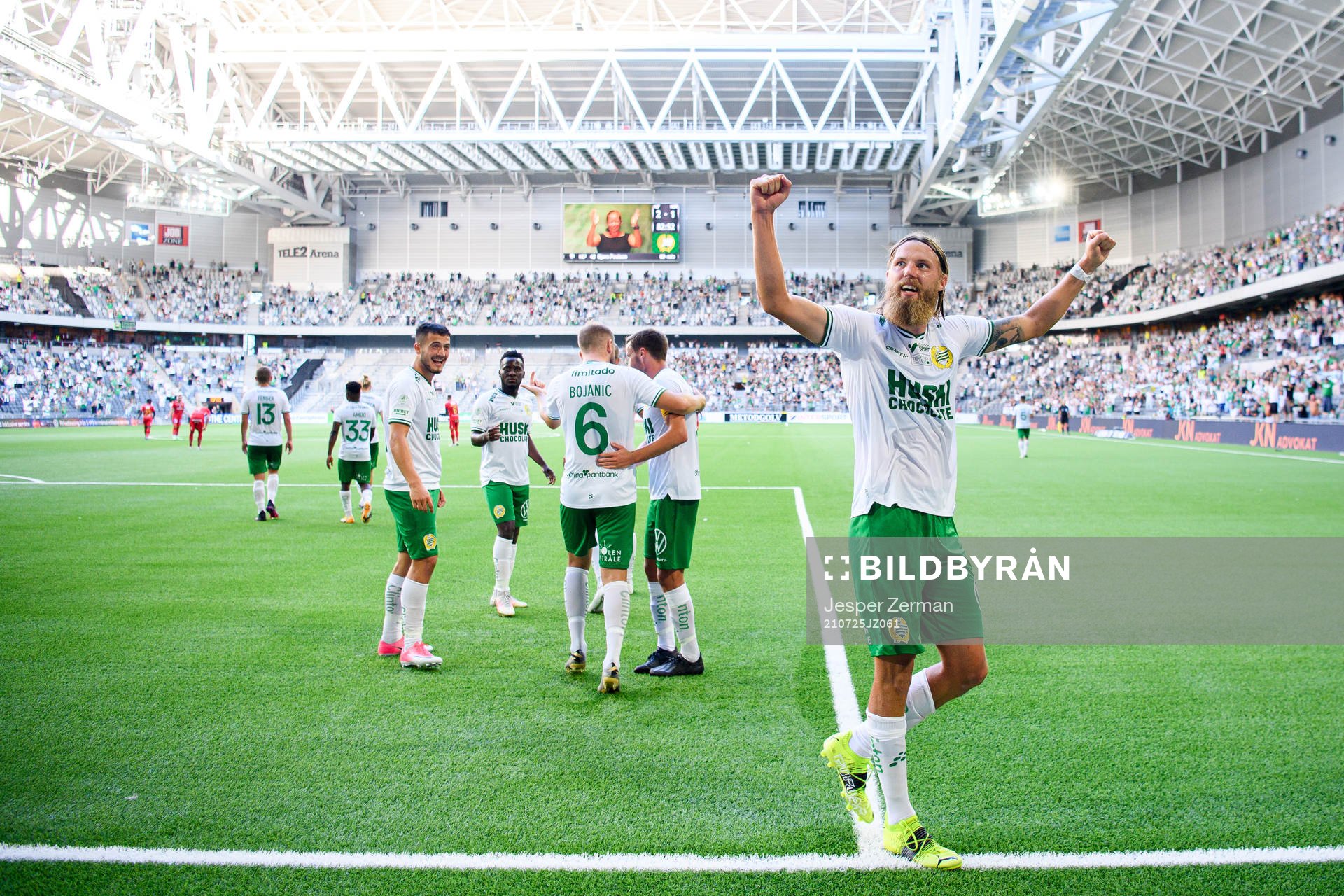 Hammarbys Bjørn Paulsen jublar