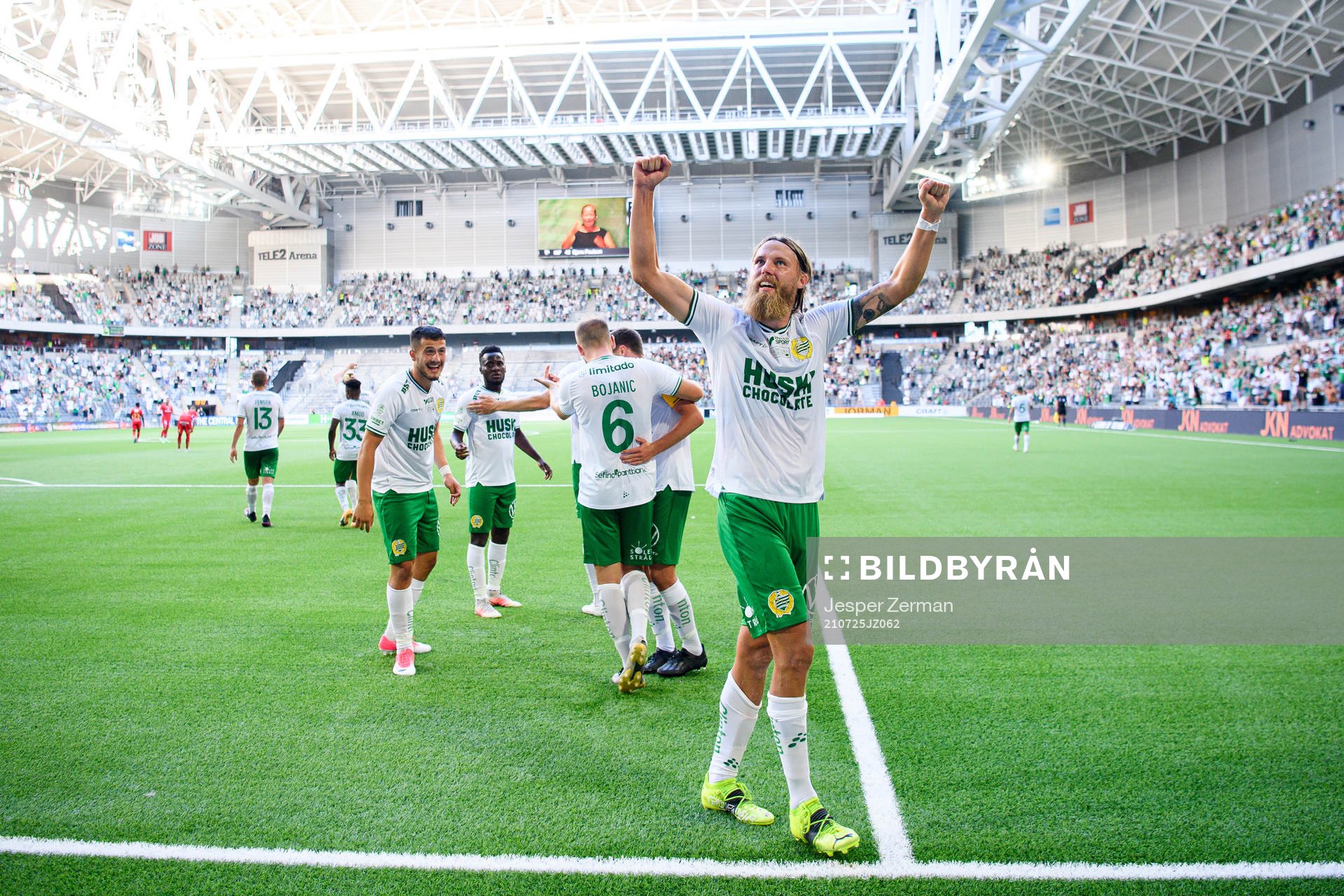 Hammarbys Bjørn Paulsen jublar