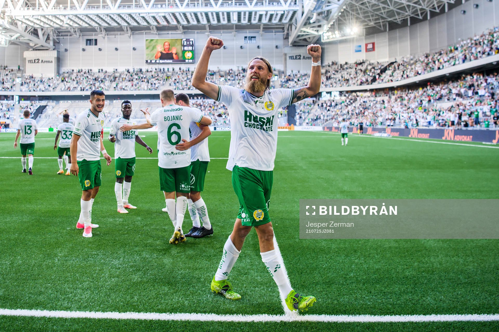 Hammarbys Bjørn Paulsen jublar
