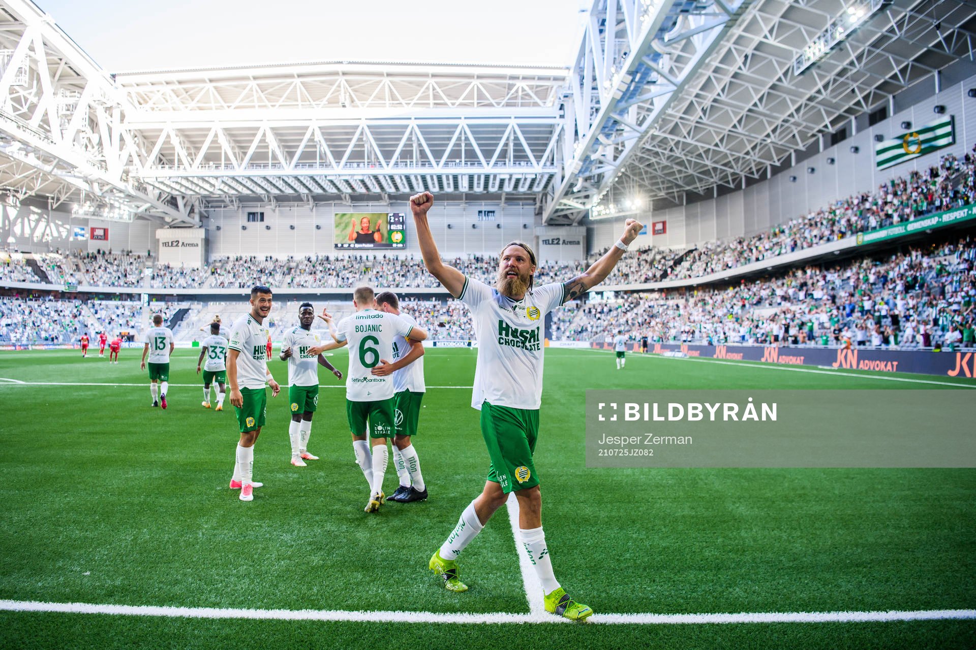 Hammarbys Bjørn Paulsen jublar