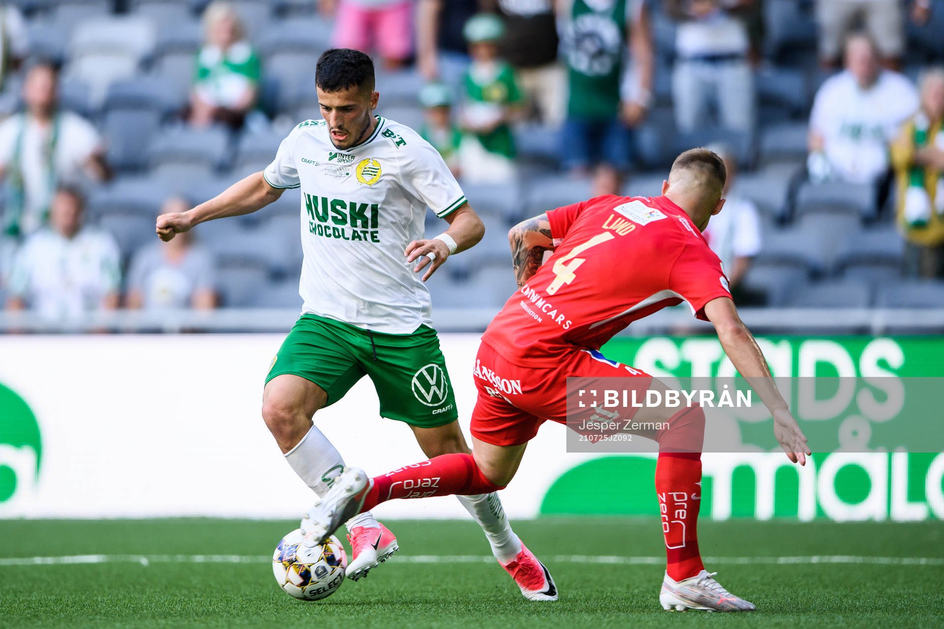 Hammarbys Astrit Selmani och IFK Norrköpings Marco Lund