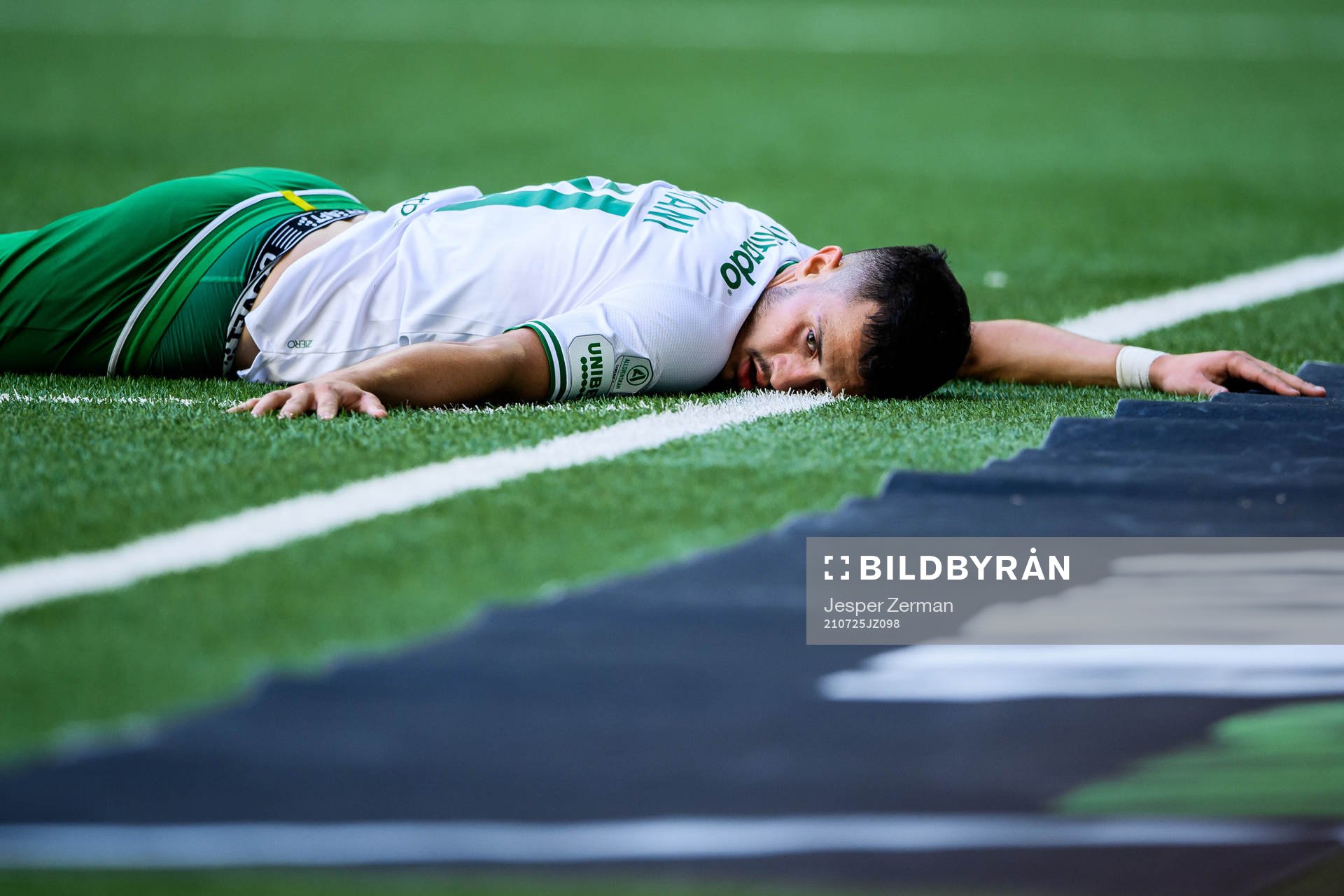 Hammarbys Astrit Selmani deppar
