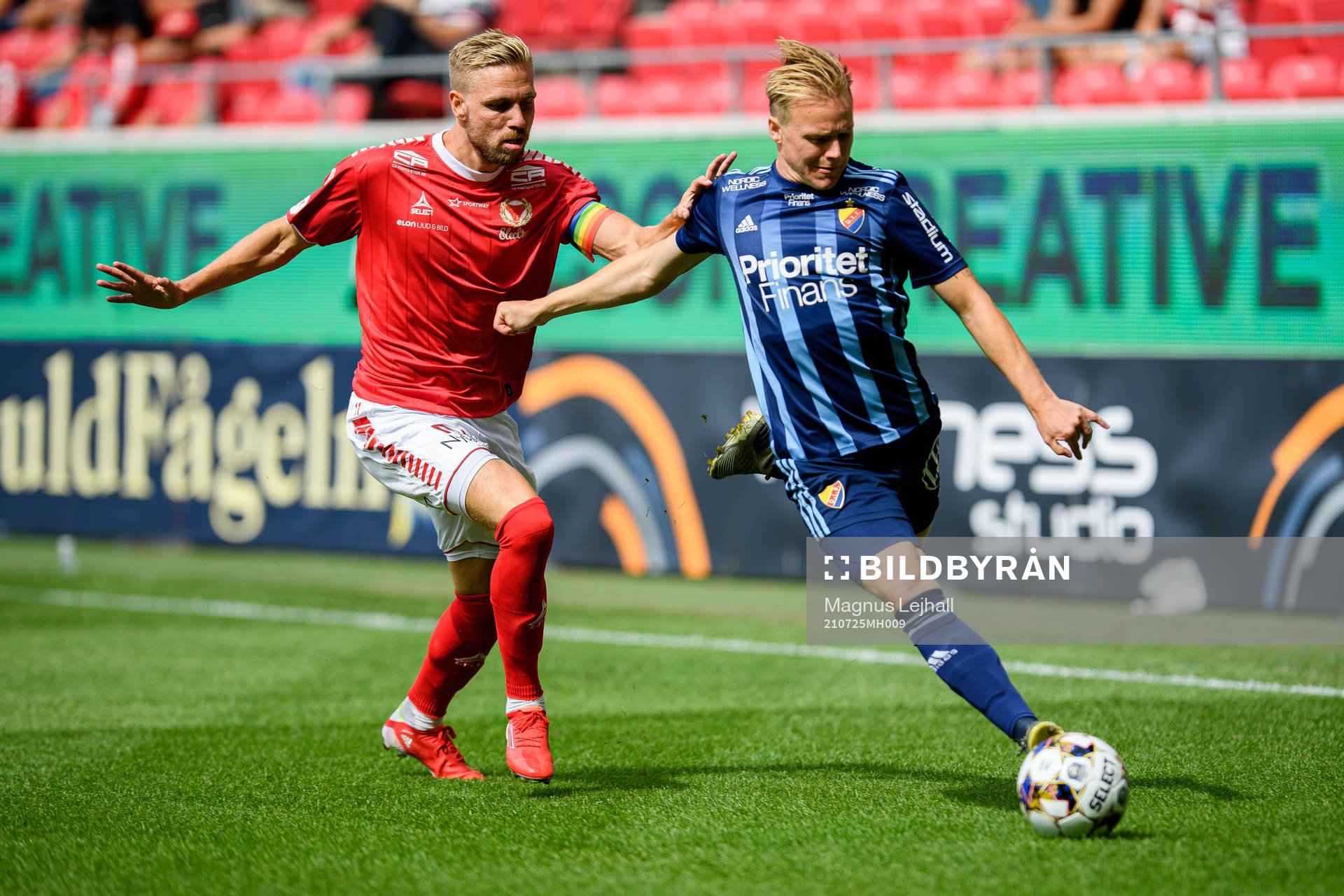 Kalmars Jonathan Ring och Djurgårdens Elliot Käck