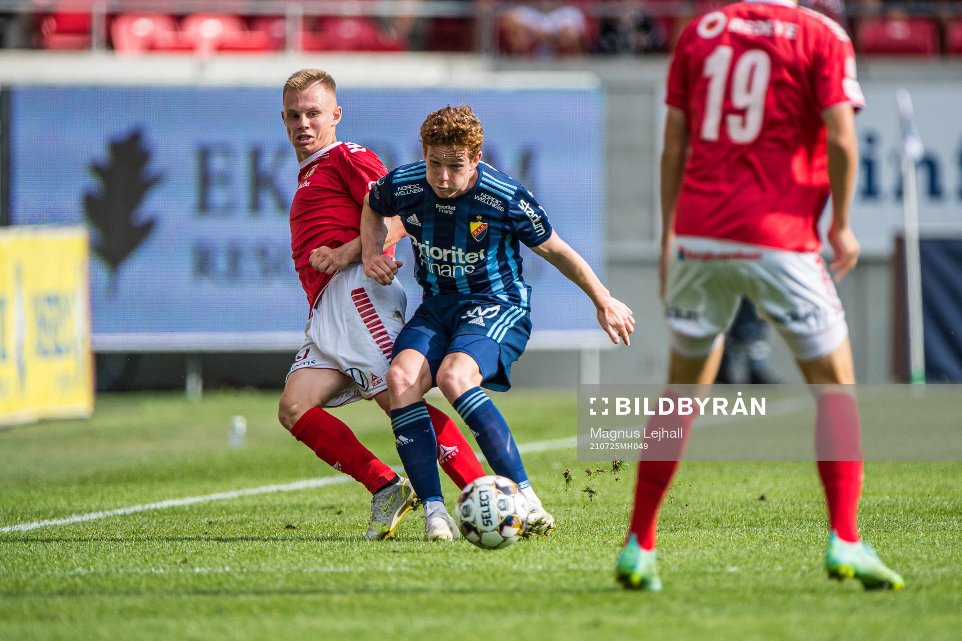 Djurgårdens Aslak Witry och Kalmars Isak Jansson