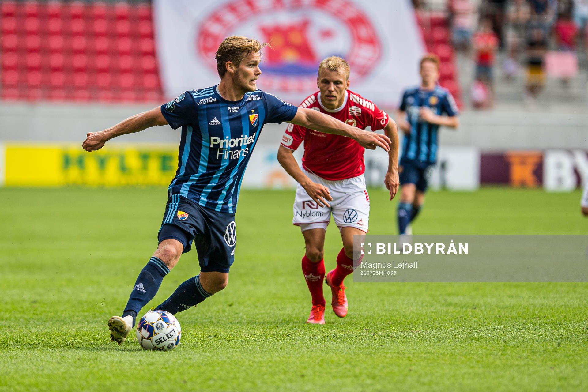Djurgårdens Hampus Finndell och Kalmars Sebastian Ring
