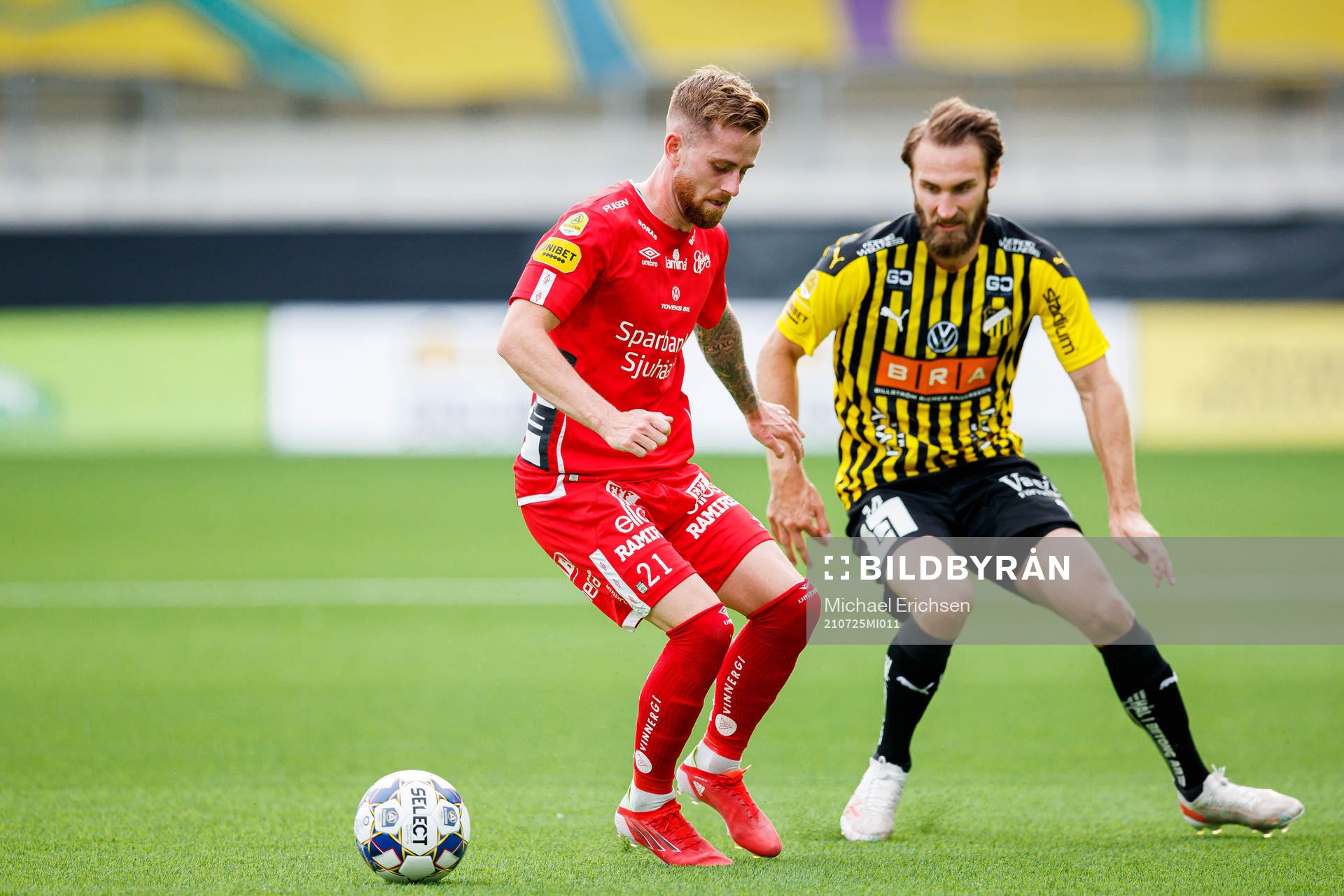 Elfsborgs Rasmus Alm och Häckens Oskar Sverrisson