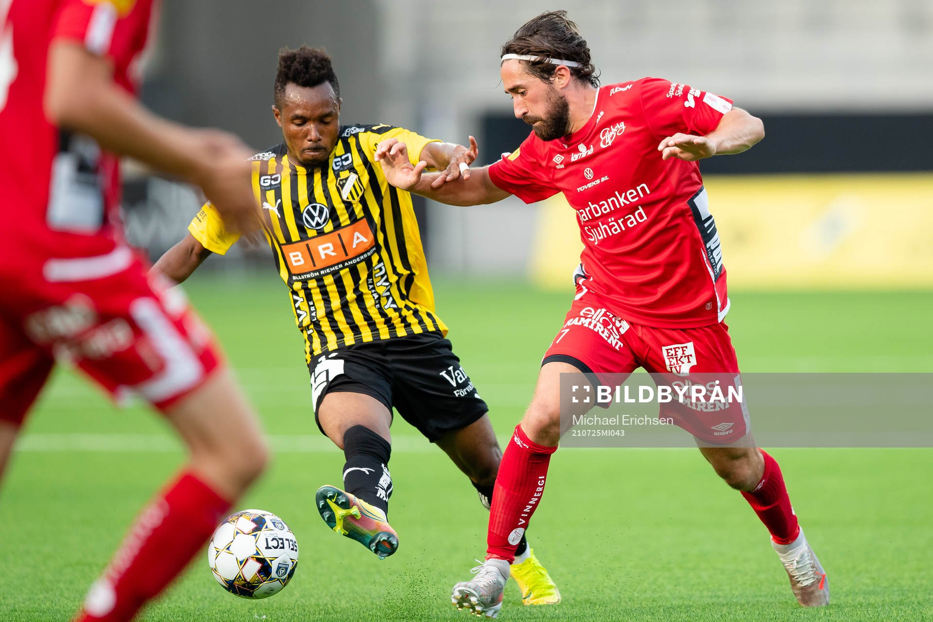 Häckens Nasiru Mohammed och Elfsborgs Frederik Holst