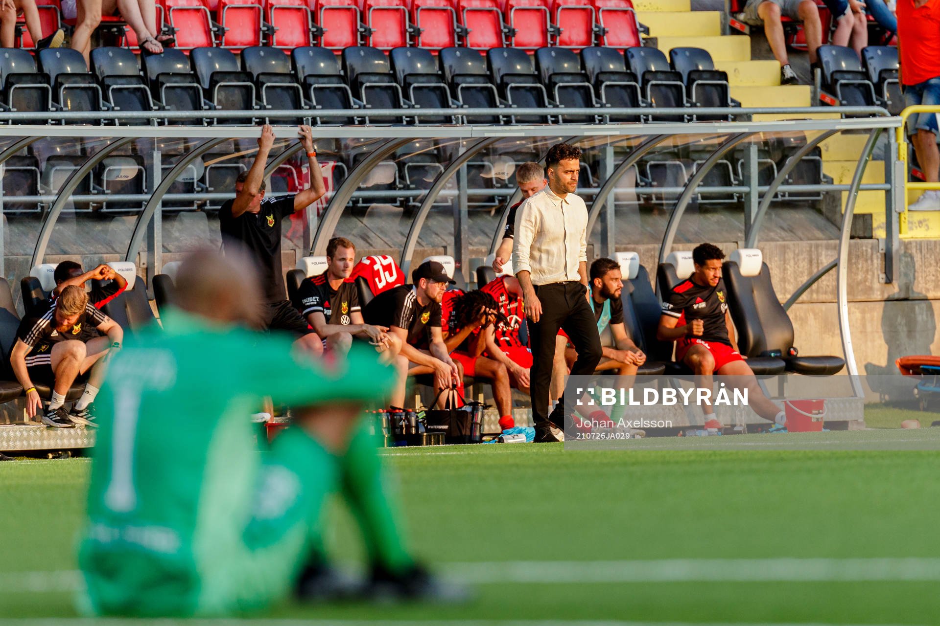 Östersunds tränare Amir Azrafshan  deppar