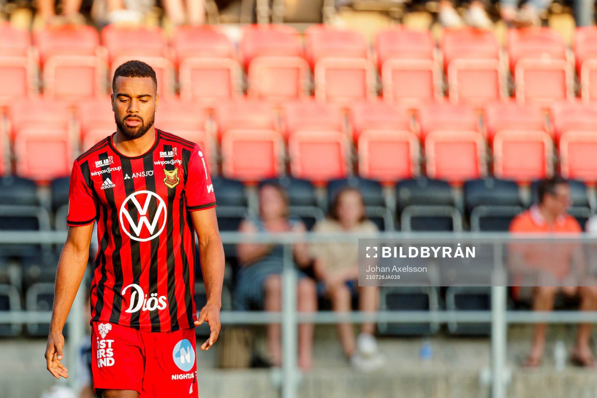 Östersunds Noah Sonko Sundberg  deppar