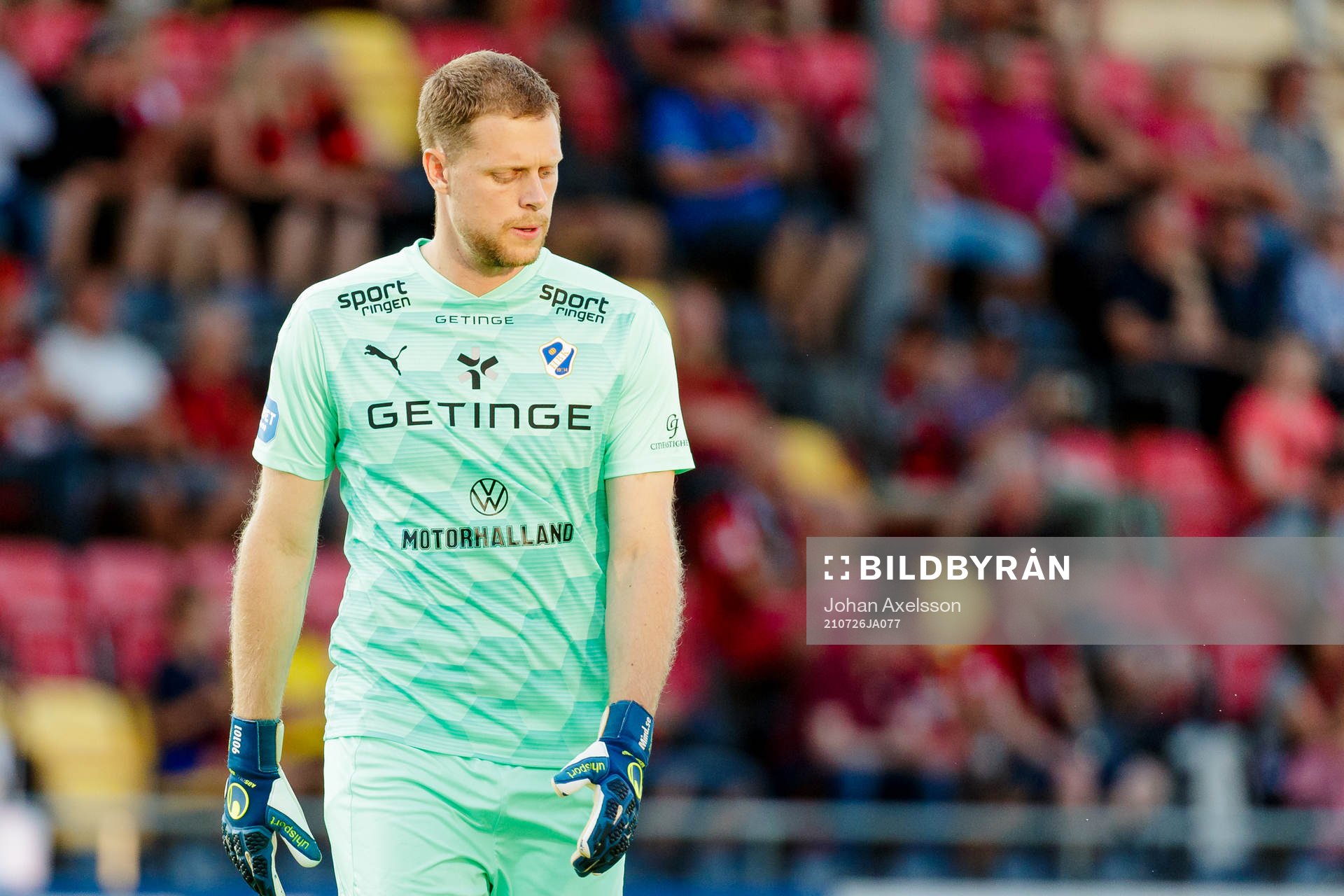 Halmstads målvakt Malkolm Nilsson Säfqvist