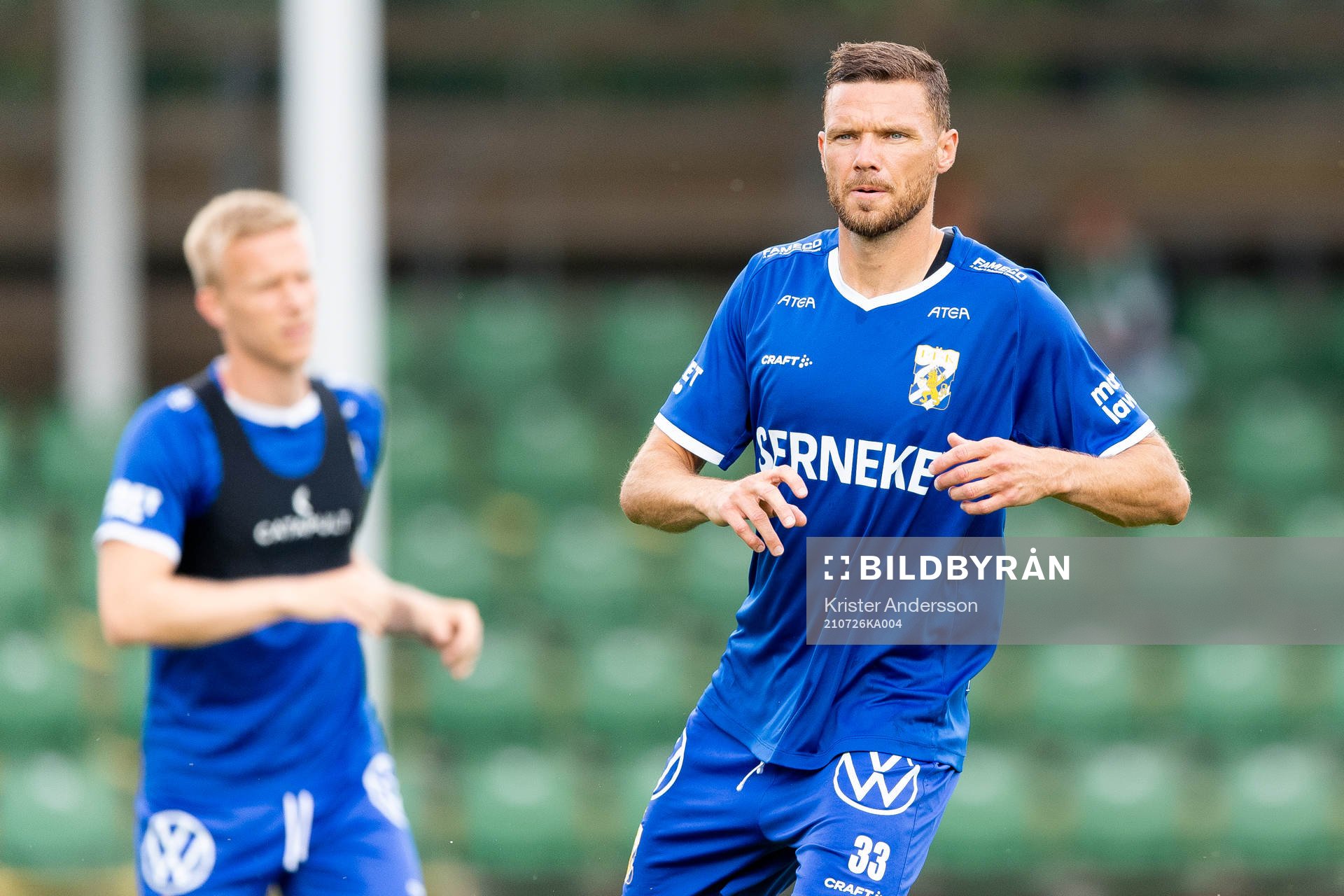 IFK Göteborgs Marcus Berg före fotbollsmatchen i