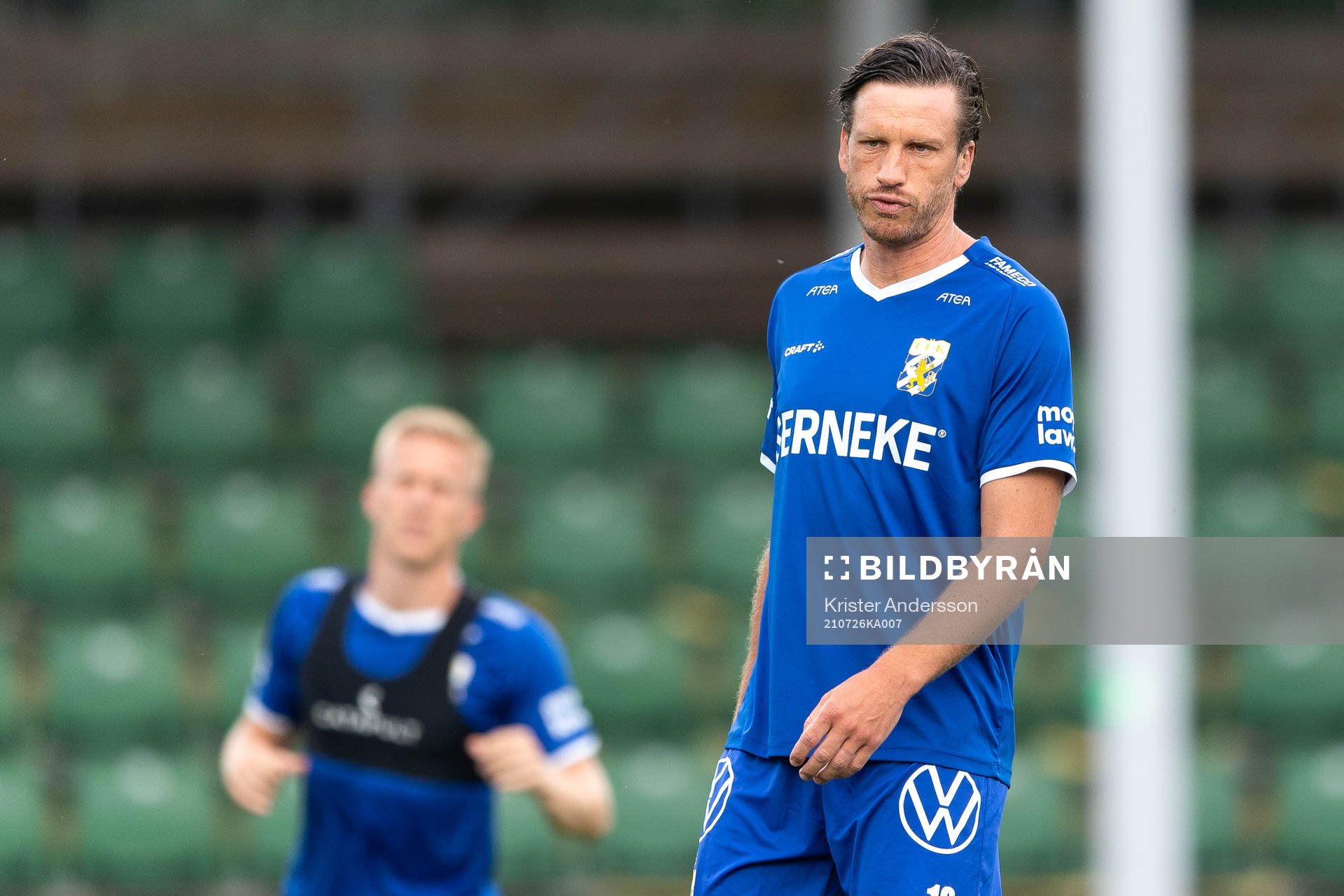 IFK Göteborgs Gustav Svensson före fotbollsmatchen i
