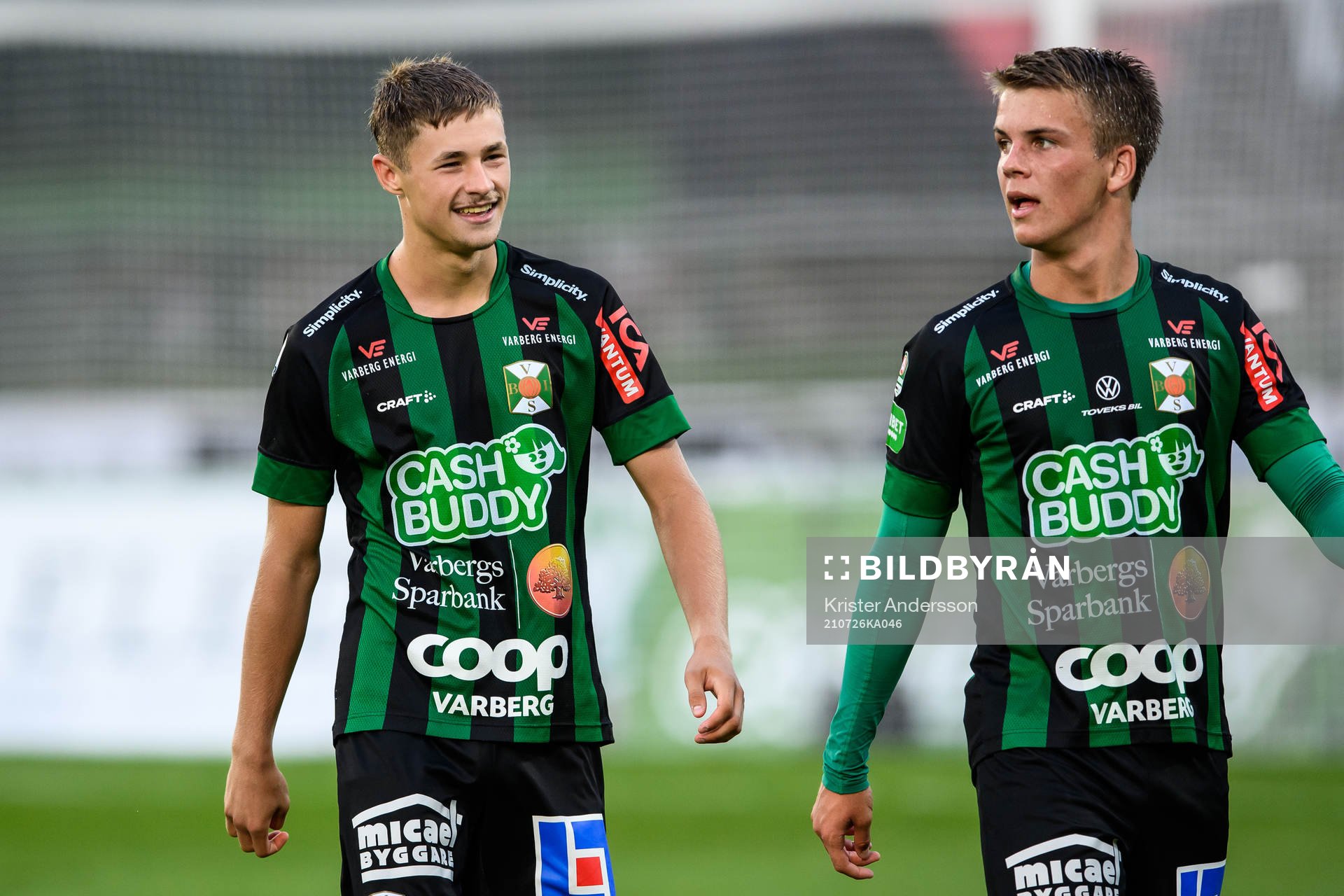 Varbergs Oliver Alfonsi (v) jublar