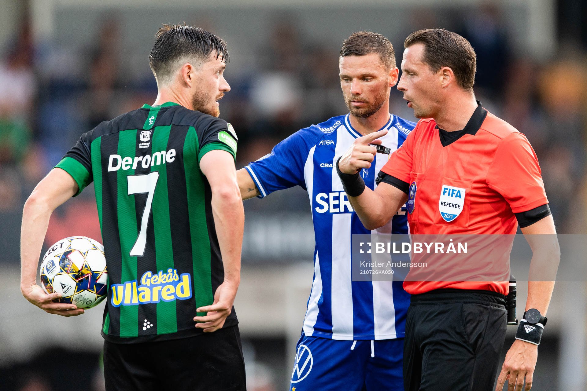 Varbergs Robin Tranberg, IFK Göteborgs Marcus Berg och
