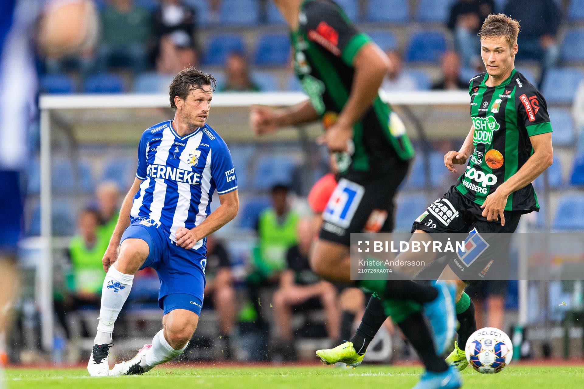 IFK Göteborgs Gustav Svensson och Varbergs Des Kunst